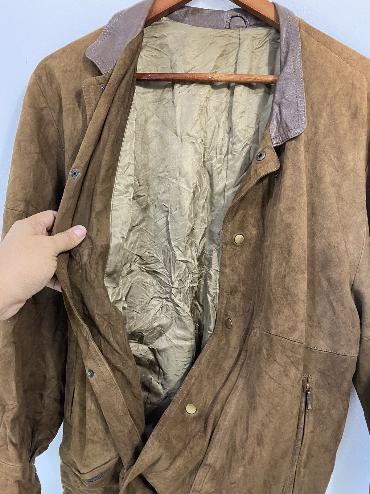 Courreges Courreges Homme Paris Suede Leather Jacket Nice Design Size US M / EU 48-50 / 2 - 8 Thumbnail