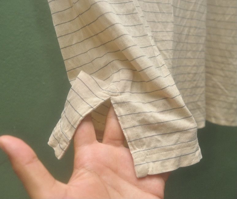 Hermes Vintage Hermes Made In Italy Short Sleeve Cream Colour Size US M / EU 48-50 / 2 - 6 Thumbnail