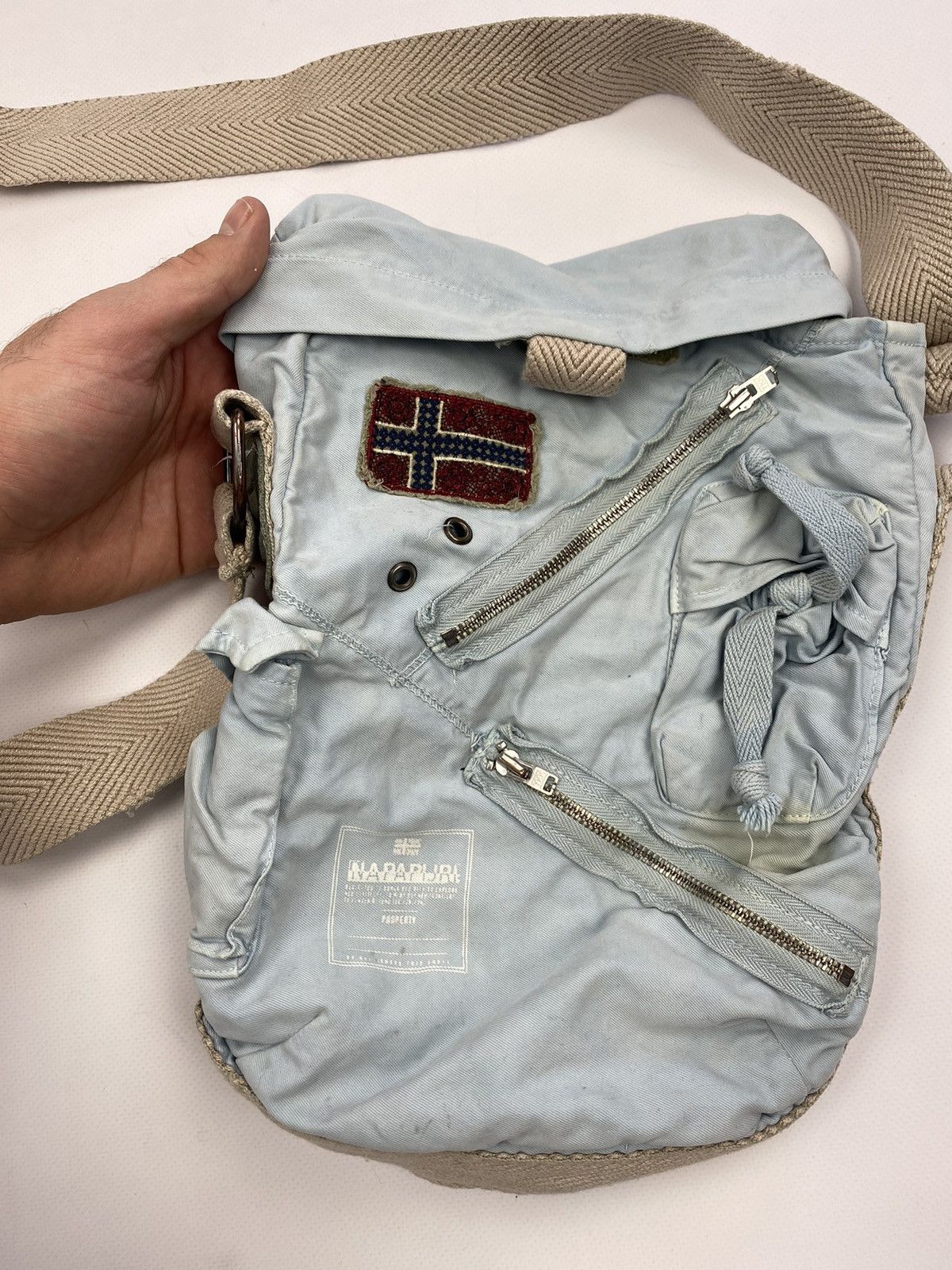 Napapijri × Vintage Napapijri Crossbody Messenger Bag With Logo Size ONE SIZE - 3 Thumbnail