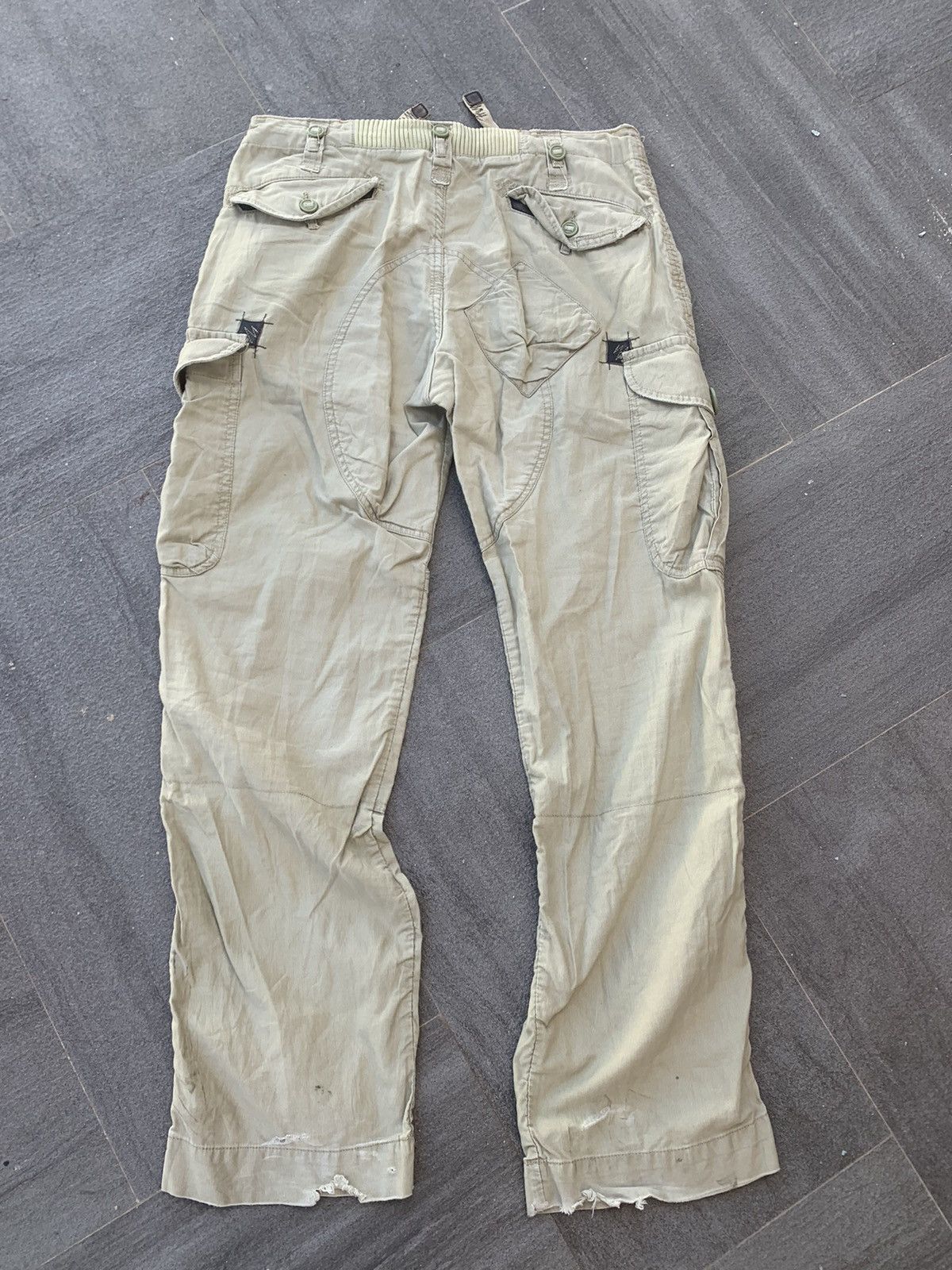 Vintage Vintage Distressed Back Number Cargo Pants Size US 34 / EU 50 - 2 Thumbnail