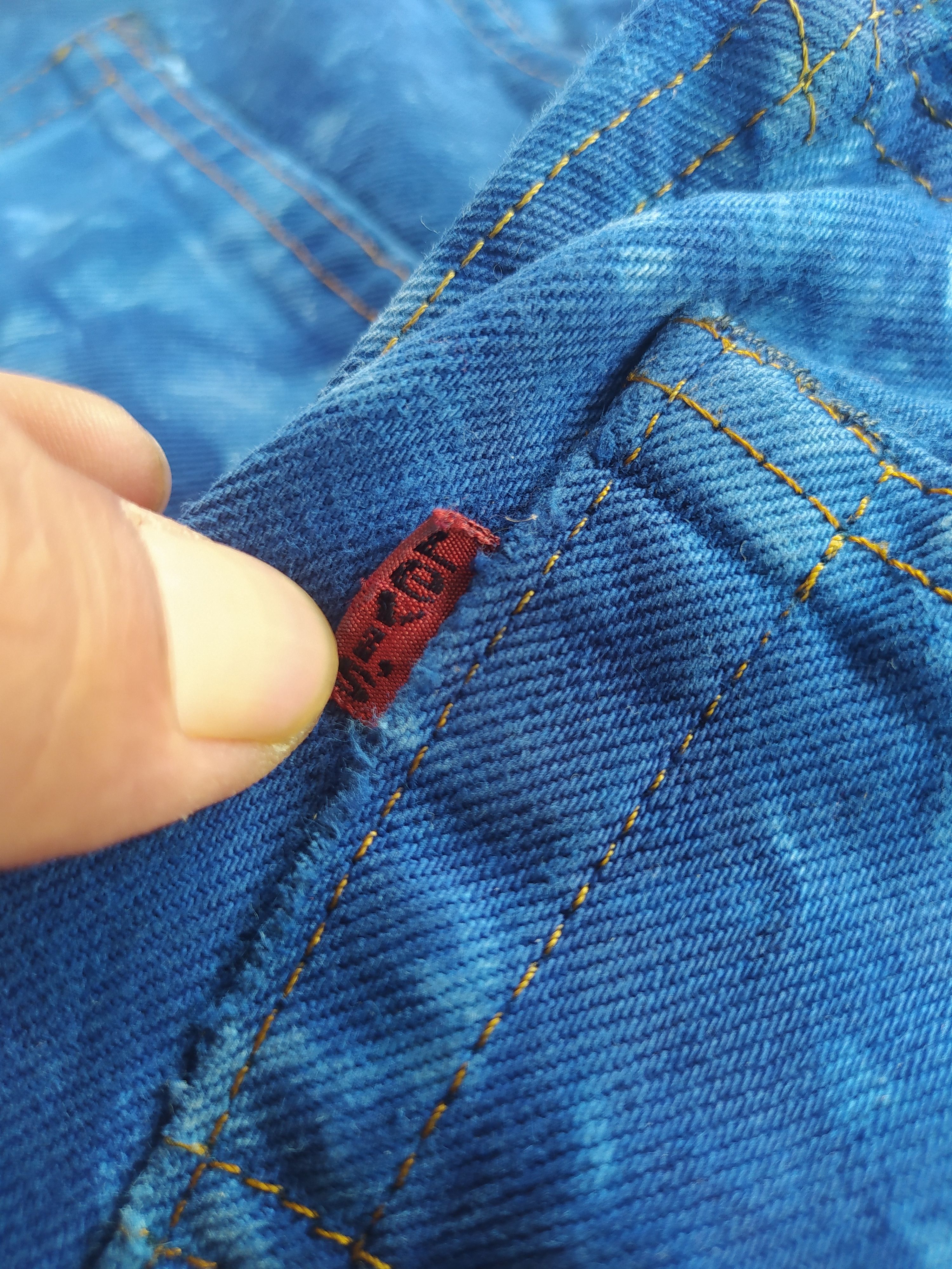 Levi's × Vintage Vintage distressed tiediy levis Size US 28 / EU 44 - 10 Thumbnail