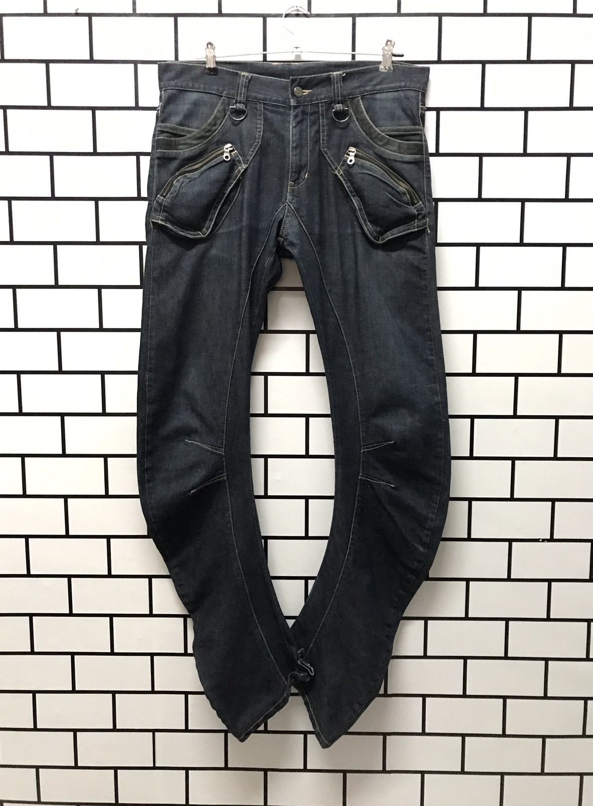 PPFM JAPAN MULTIPOCKET CURVE LEG BONDAGE DENIM PANTS