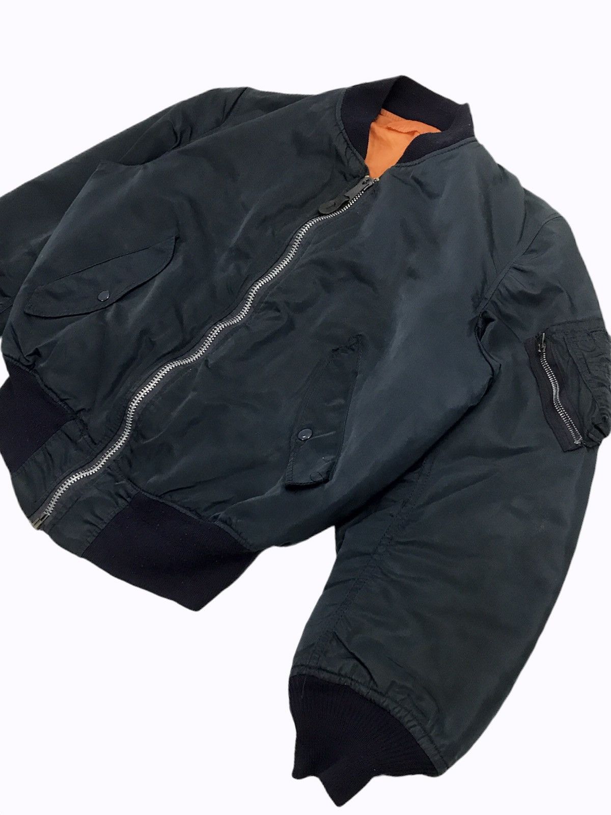 Alpha Industries Vintage Alpha Industries Bomber Jacket Ma1 Size US M / EU 48-50 / 2 - 2 Thumbnail