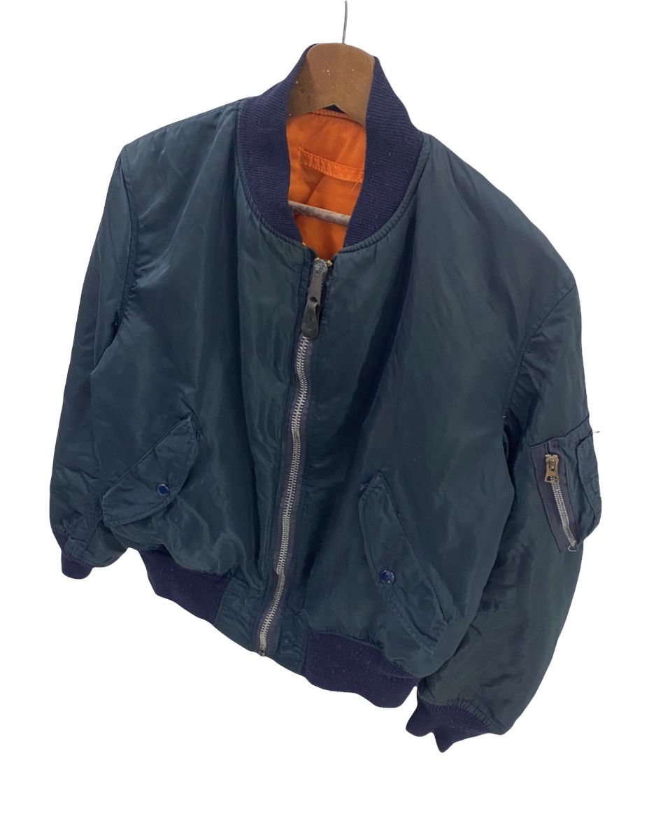 Alpha Industries Vintage Alpha Industries Bomber Jacket Ma1 Size US M / EU 48-50 / 2 - 4 Thumbnail