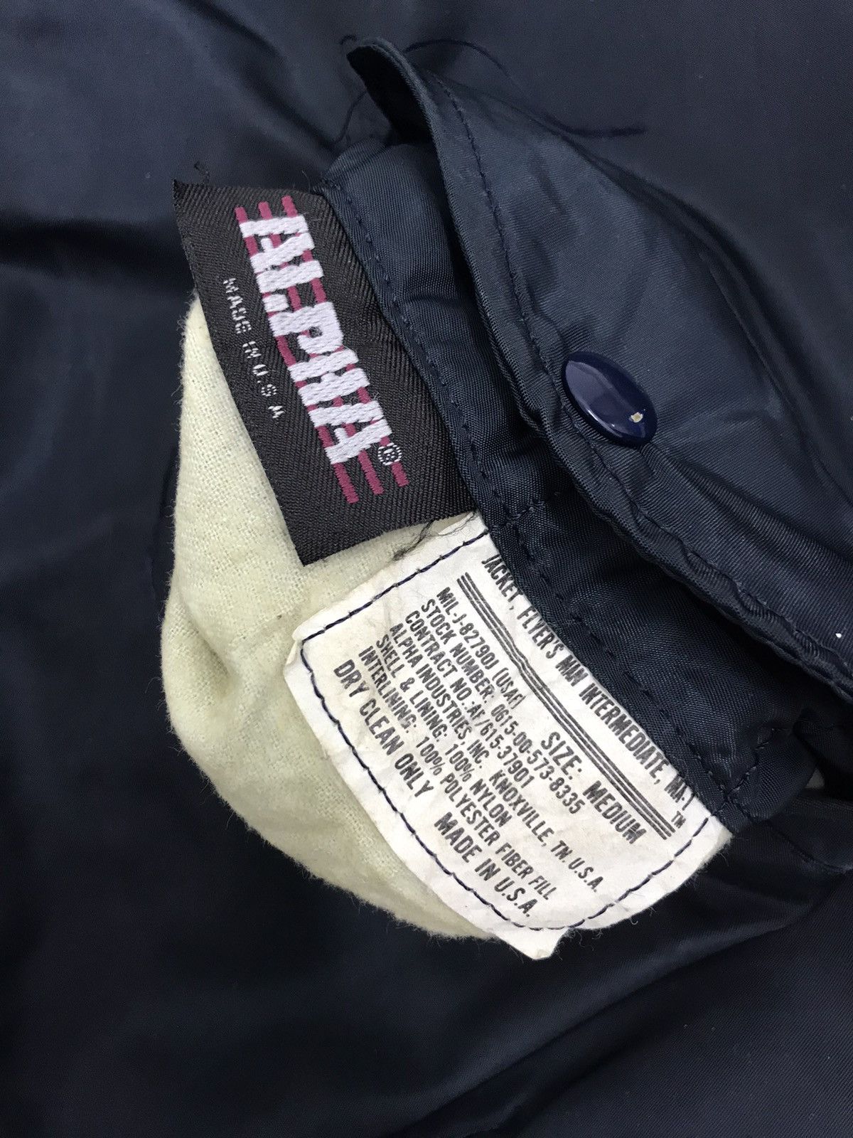 Alpha Industries Vintage Alpha Industries Bomber Jacket Ma1 Size US M / EU 48-50 / 2 - 3 Thumbnail