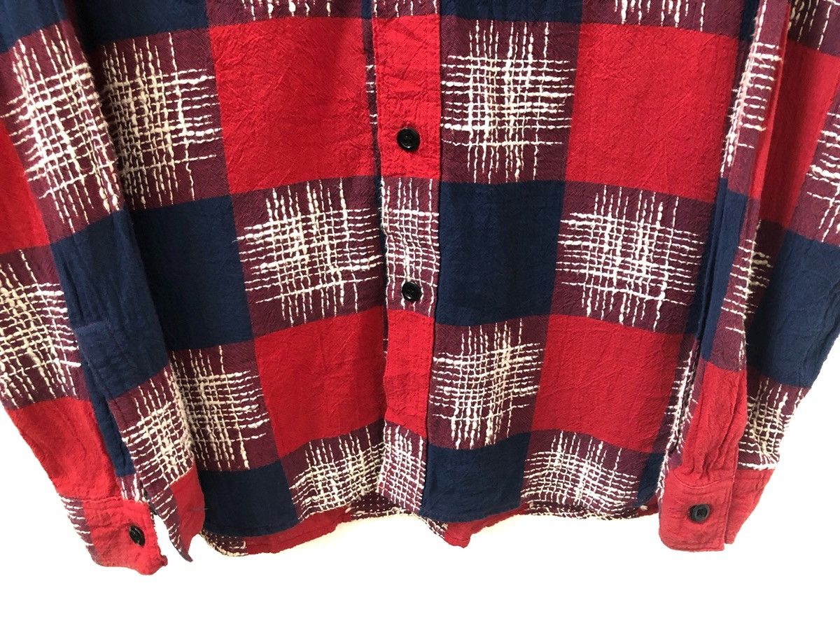 Sugar Cane Sugar Cane Double Pocket Plaid Zig Zag Flannel Shirt Size US M / EU 48-50 / 2 - 8 Thumbnail