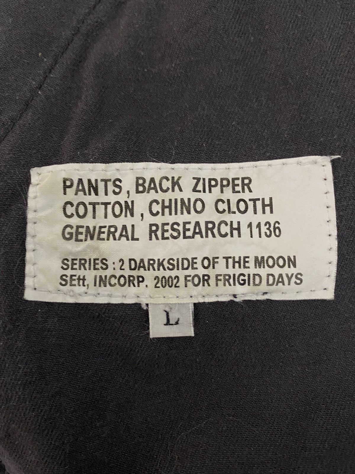 General Research × Vintage A/W 02 General Research Double Knee Cargo Back Zipper Pants Size US 32 / EU 48 - 18 Thumbnail