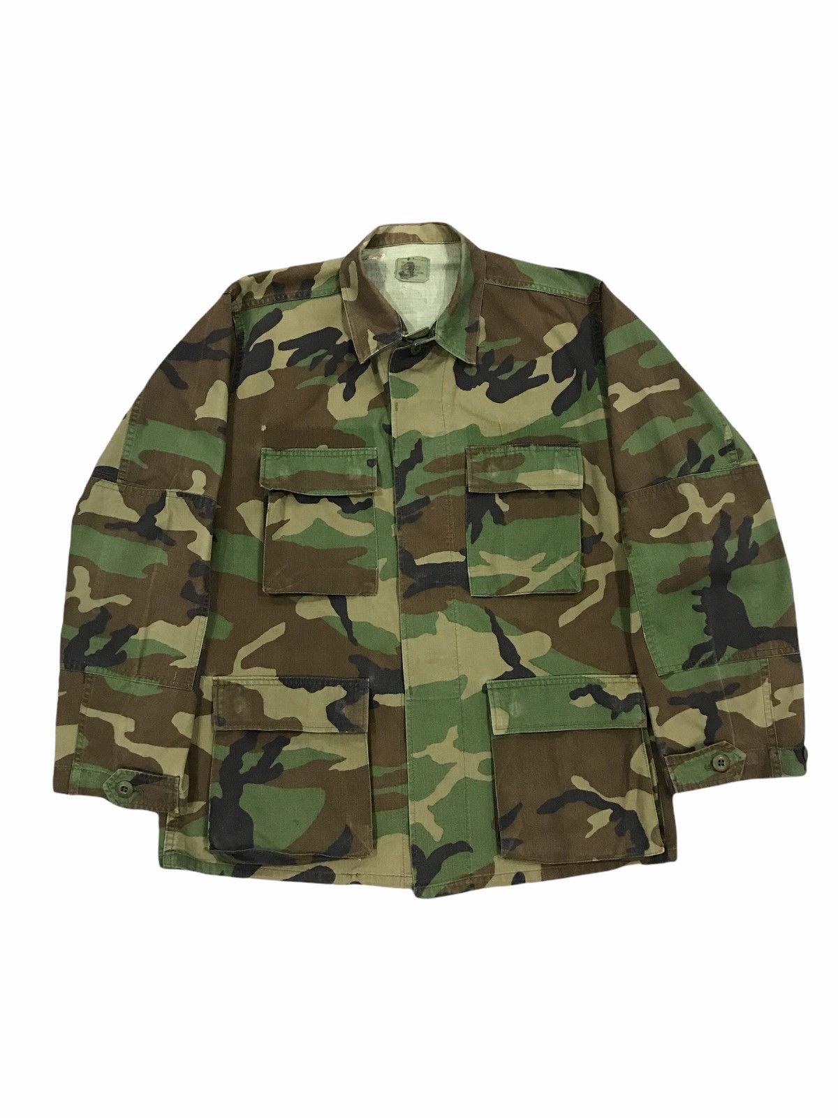 Vintage Vintage US Woodland Camouflage DLA Combat Jacket Size US M / EU 48-50 / 2 - 1 Thumbnail