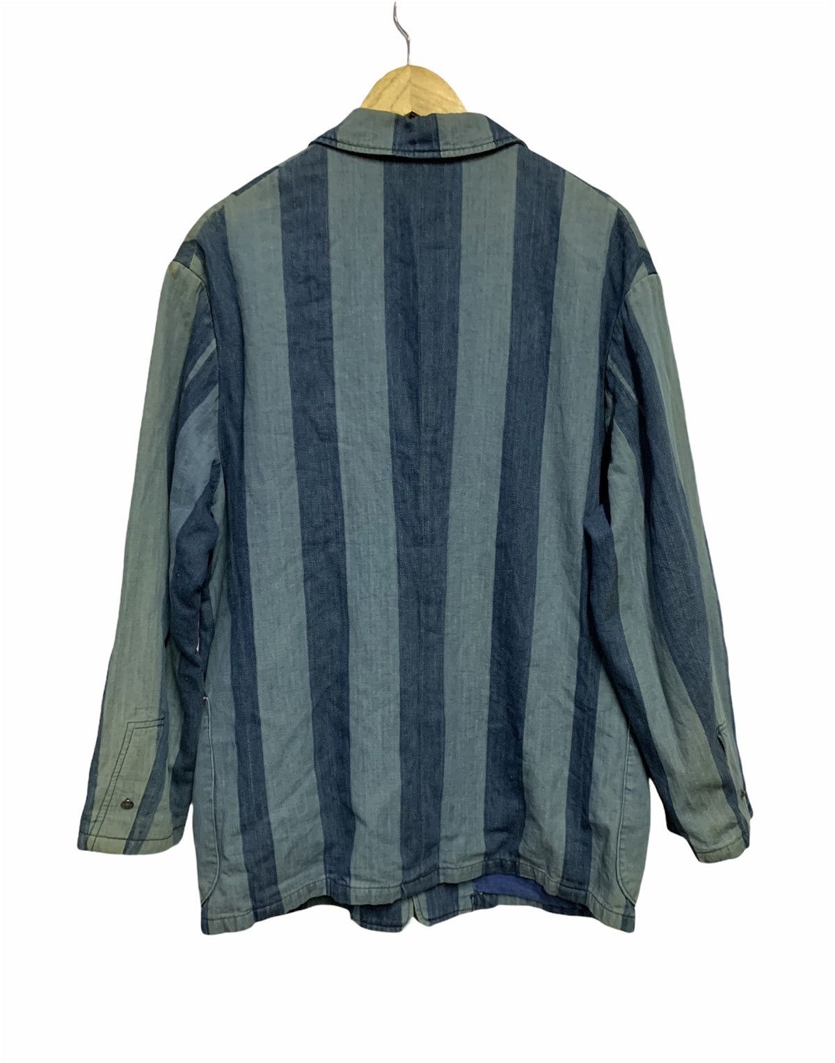 Blue Blue Japan 🔥BLUE BLUE DENIM CHORE JACKETS CANDY STRIPES Size US M / EU 48-50 / 2 - 5 Thumbnail