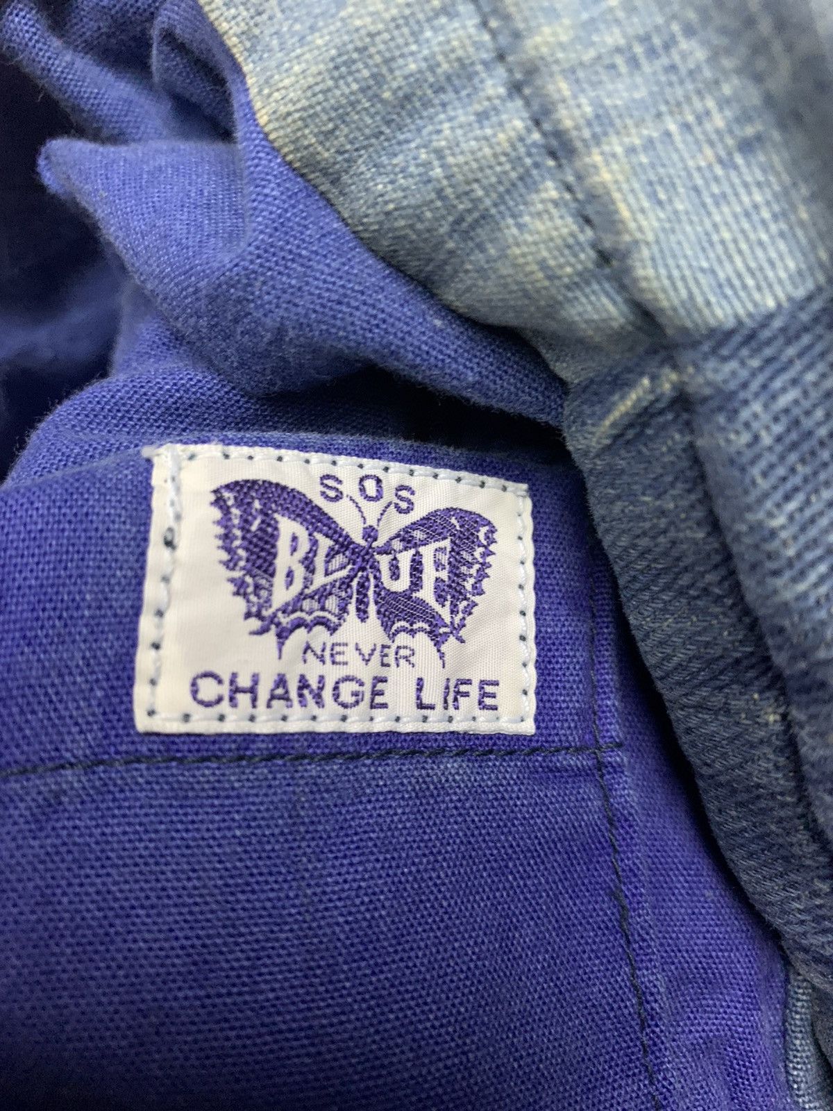 Blue Blue Japan 🔥BLUE BLUE DENIM CHORE JACKETS CANDY STRIPES Size US M / EU 48-50 / 2 - 6 Thumbnail