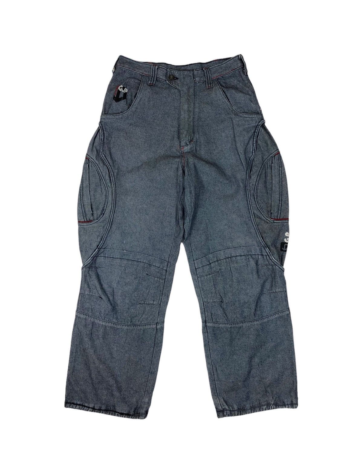 Japanese Brand Japan Brand Baggy Hip Hop Ballon Denim Jeans Size US 31 - 1 Thumbnail