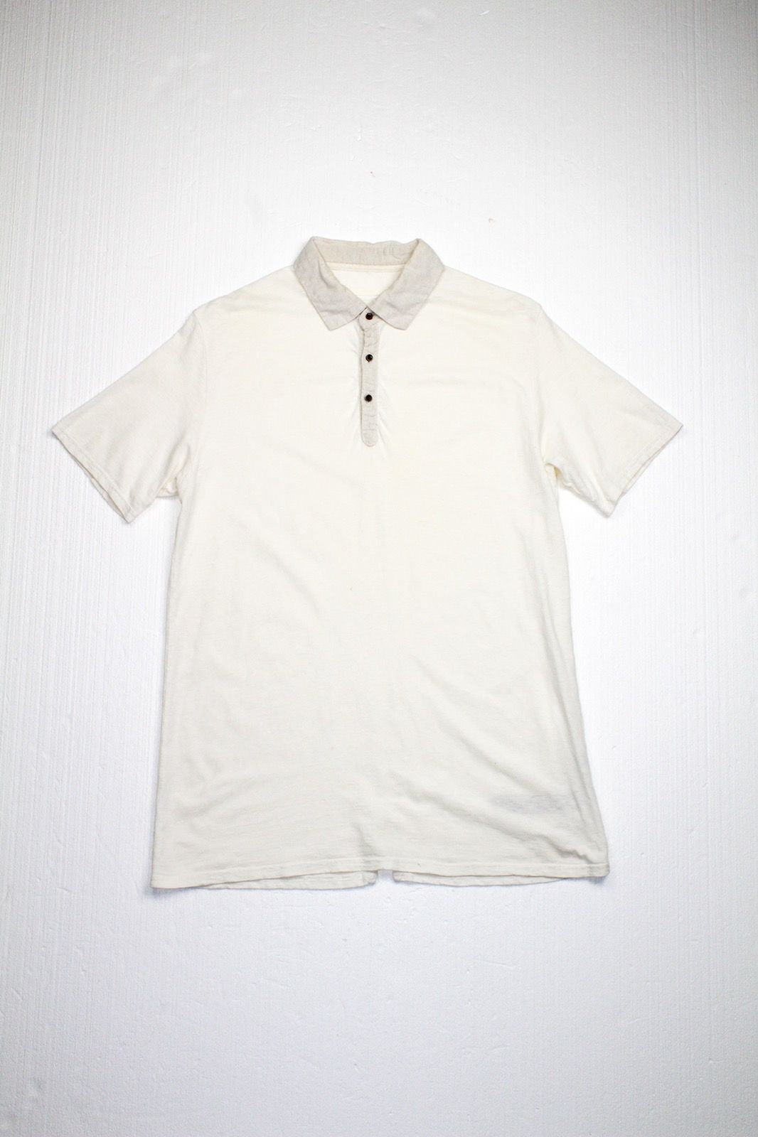 Pre-owned Kapital Knit Polo In Ivory