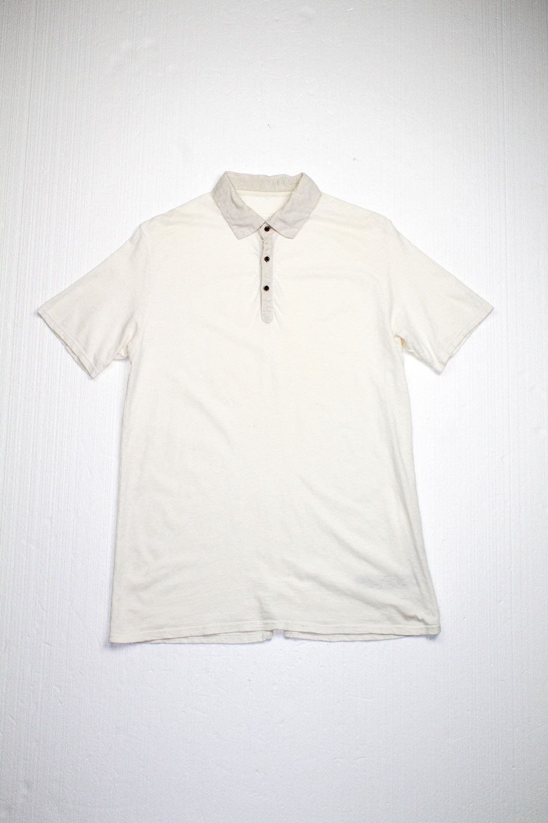 image of Kapital Knit Polo in Ivory, Men's (Size Large)