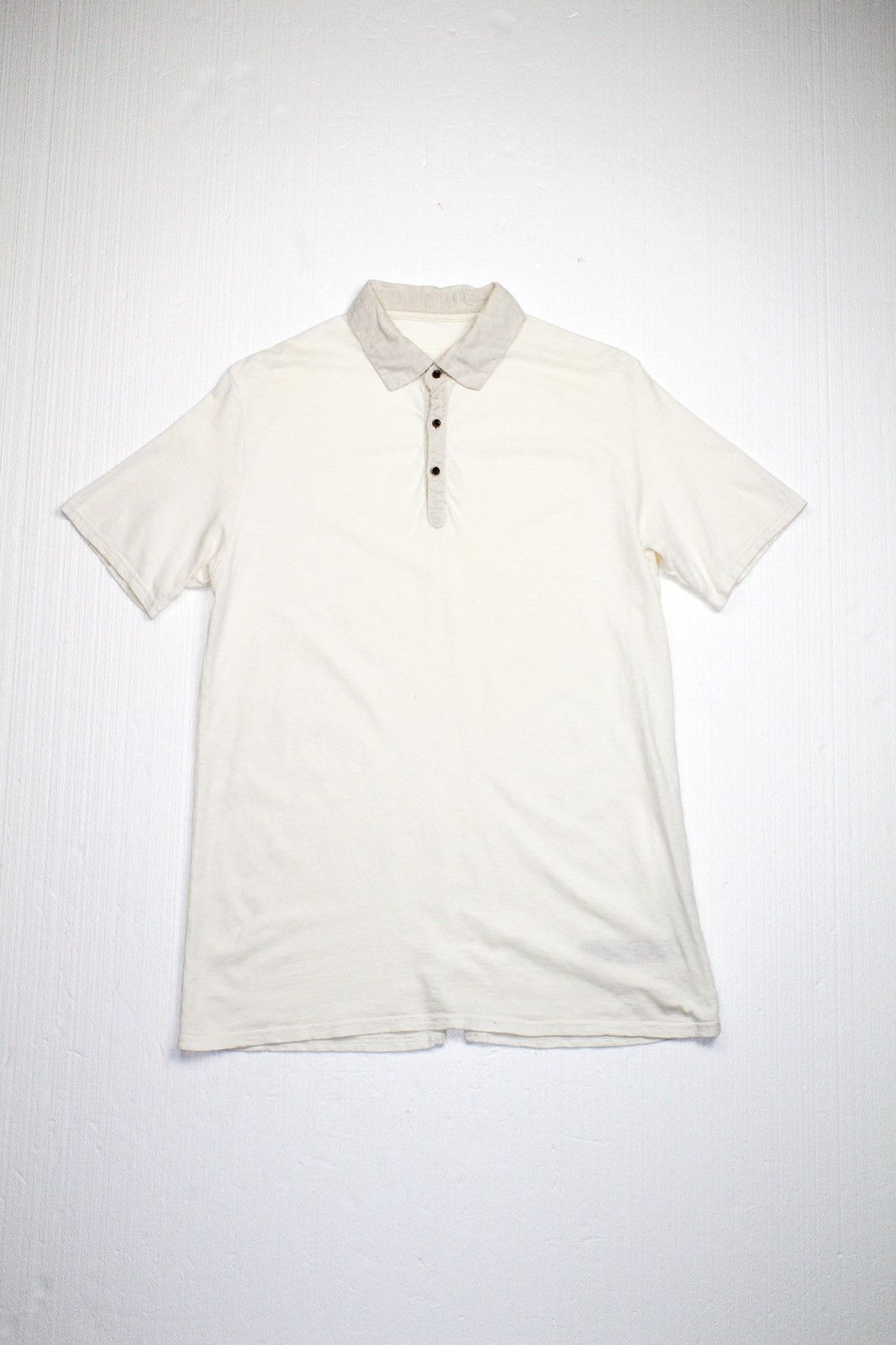 Pre-owned Kapital Knit Polo In Ivory