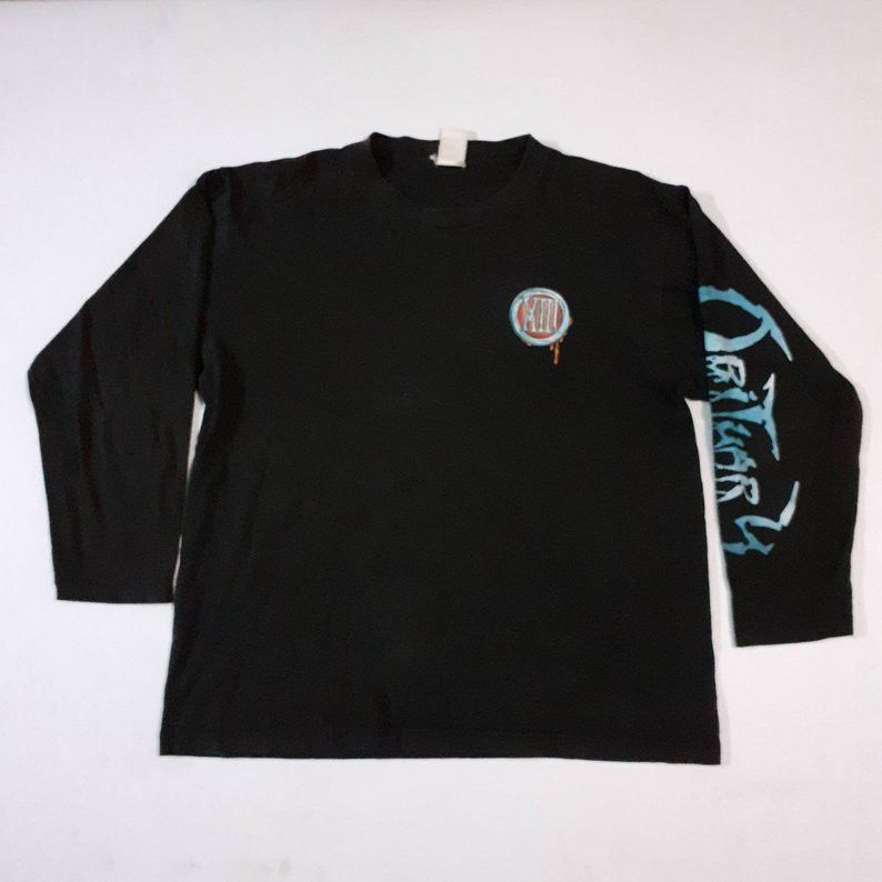 Vintage Vintage Obituary Long Sleeve Size US L / EU 52-54 / 3 - 3 Thumbnail