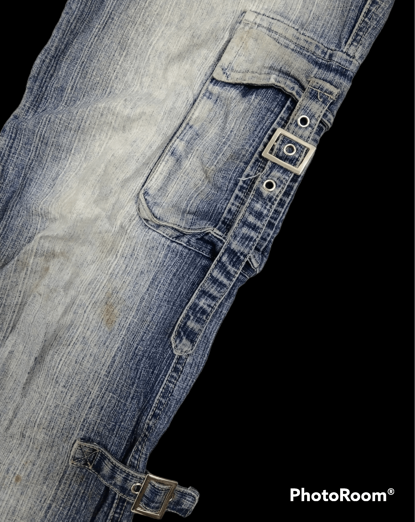 Japanese Brand FLARE🔥SUPER SICK BONDAGE MULTIPOCKET M.K JEANSWEAR Size US 30 / EU 46 - 7 Thumbnail