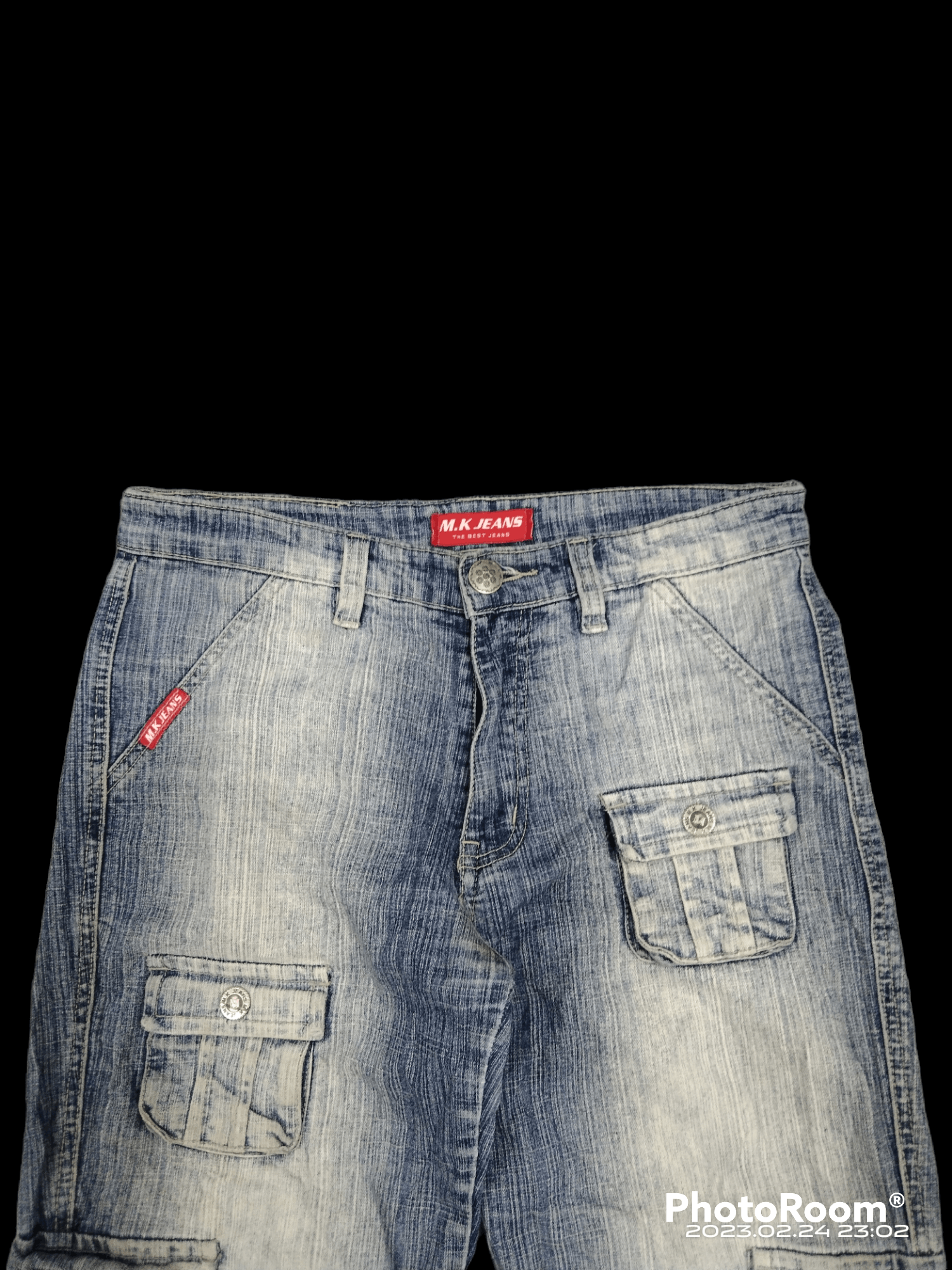 Japanese Brand FLARE🔥SUPER SICK BONDAGE MULTIPOCKET M.K JEANSWEAR Size US 30 / EU 46 - 3 Thumbnail