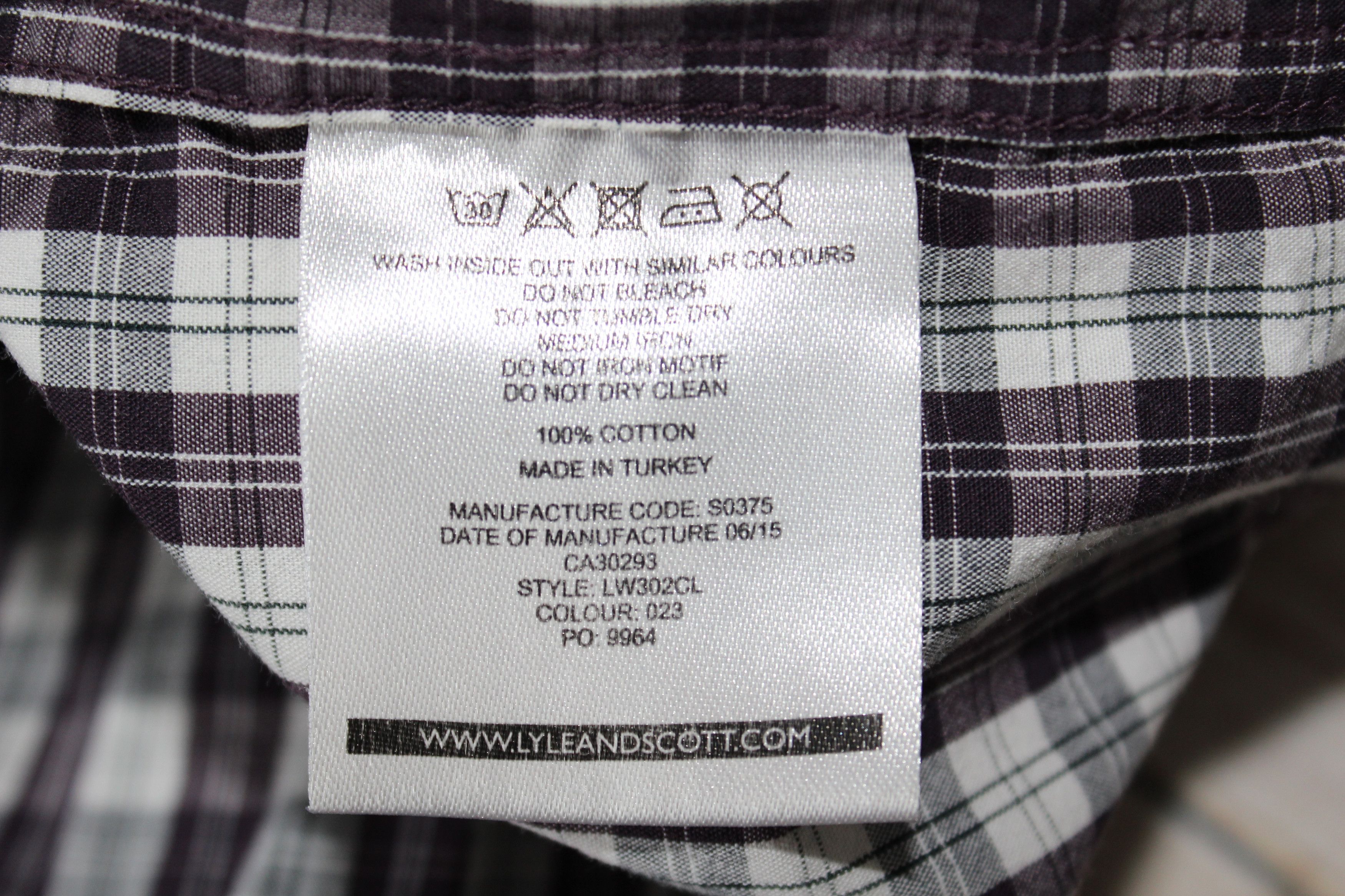 Lyle & Scott LYLE & SCOTT Long Sleeve Check Shirt Size US M / EU 48-50 / 2 - 7 Thumbnail