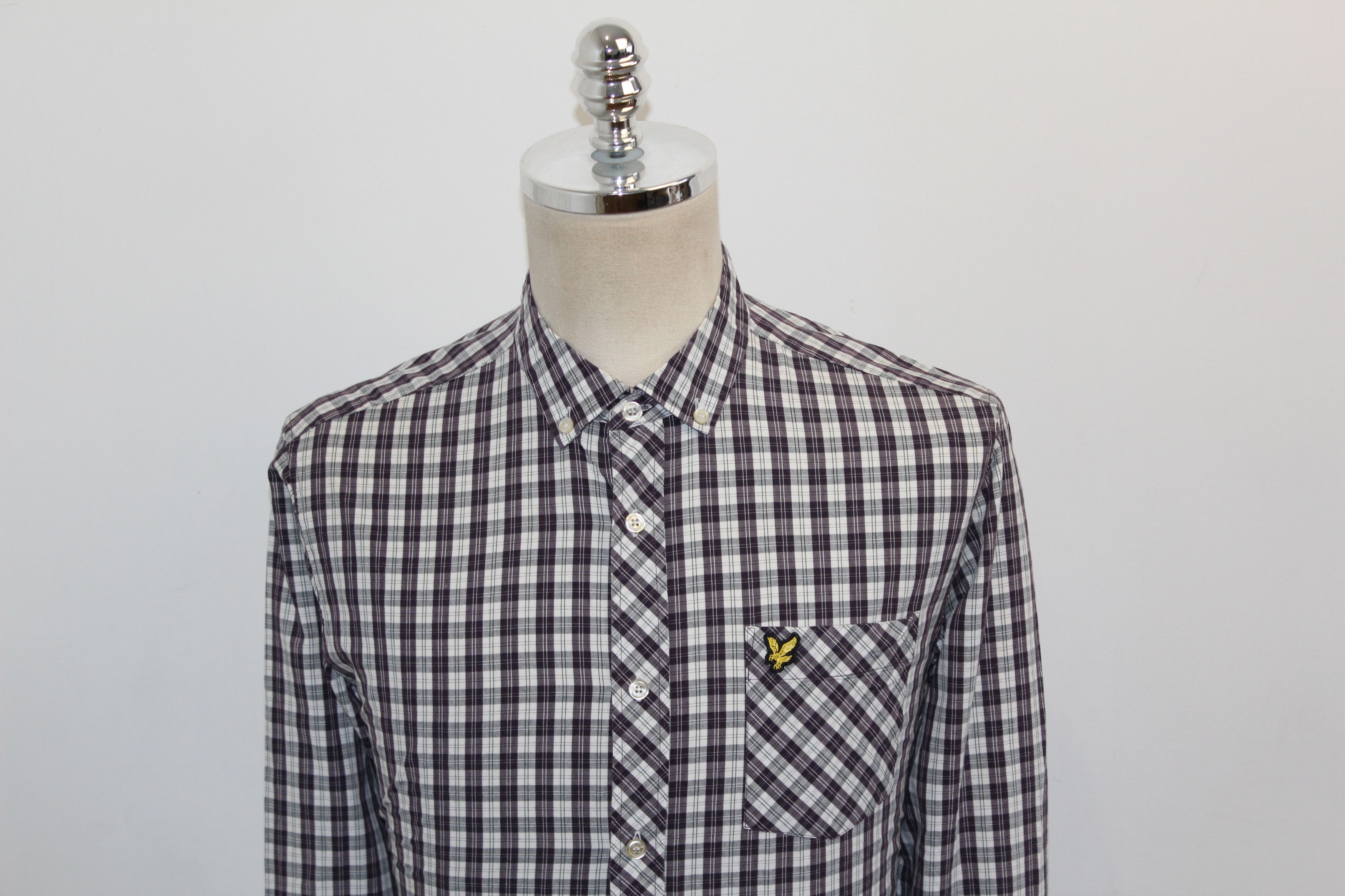 Lyle & Scott LYLE & SCOTT Long Sleeve Check Shirt Size US M / EU 48-50 / 2 - 4 Thumbnail