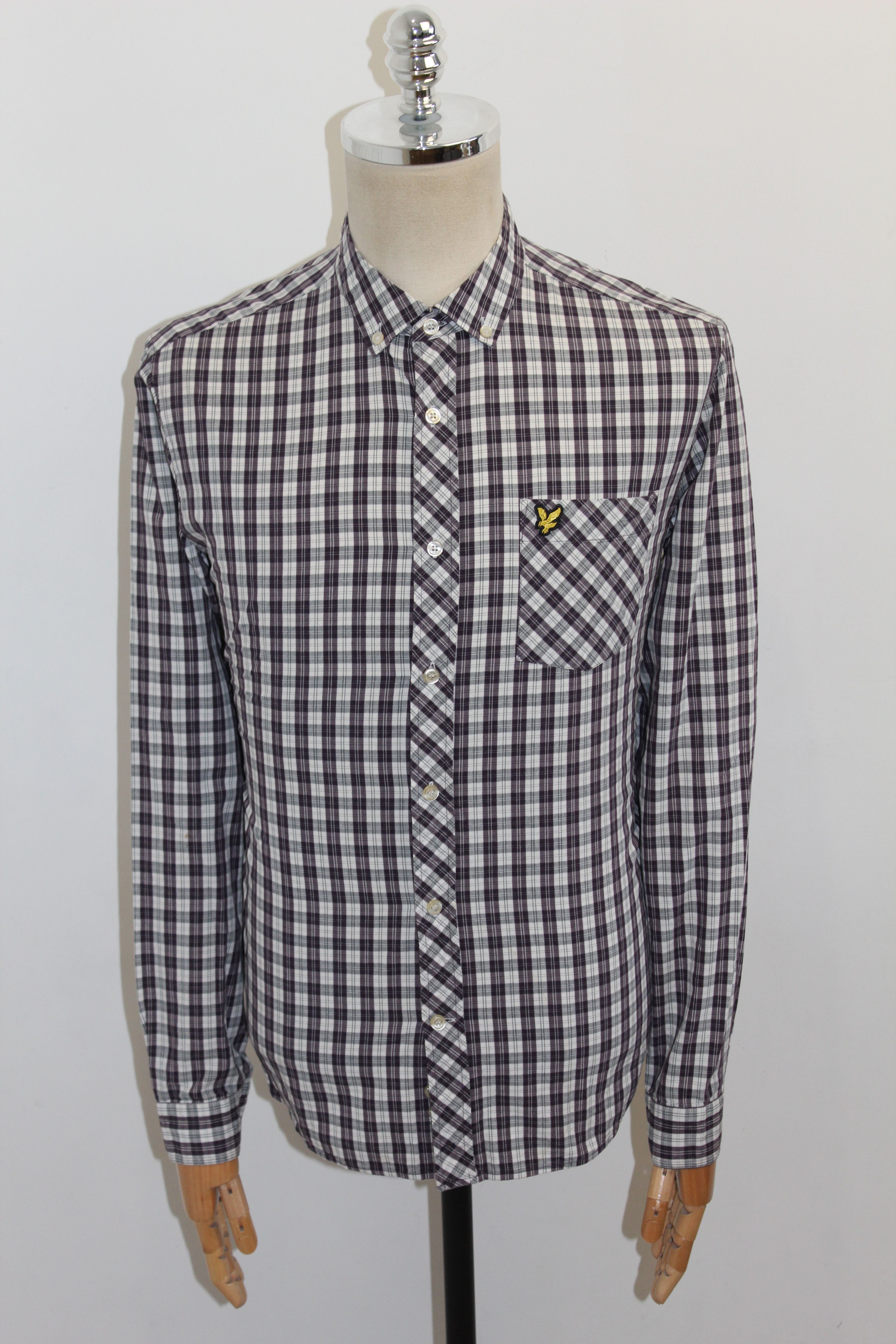 Lyle & Scott LYLE & SCOTT Long Sleeve Check Shirt Size US M / EU 48-50 / 2 - 2 Thumbnail