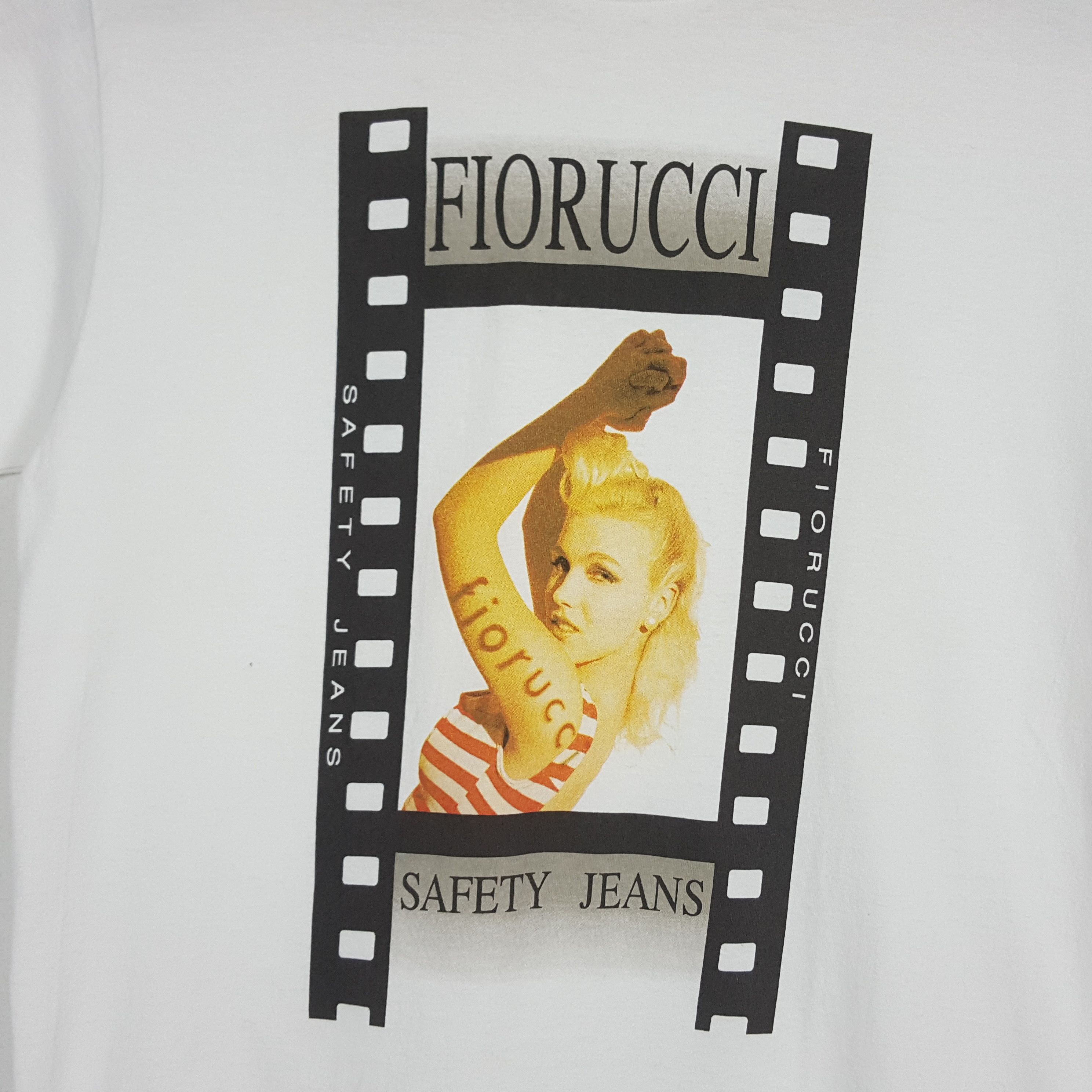 Fiorucci × Vintage Vintage FIORUCCI Safety Jeans Photo Print T-Shirt Size US M / EU 48-50 / 2 - 5 Thumbnail