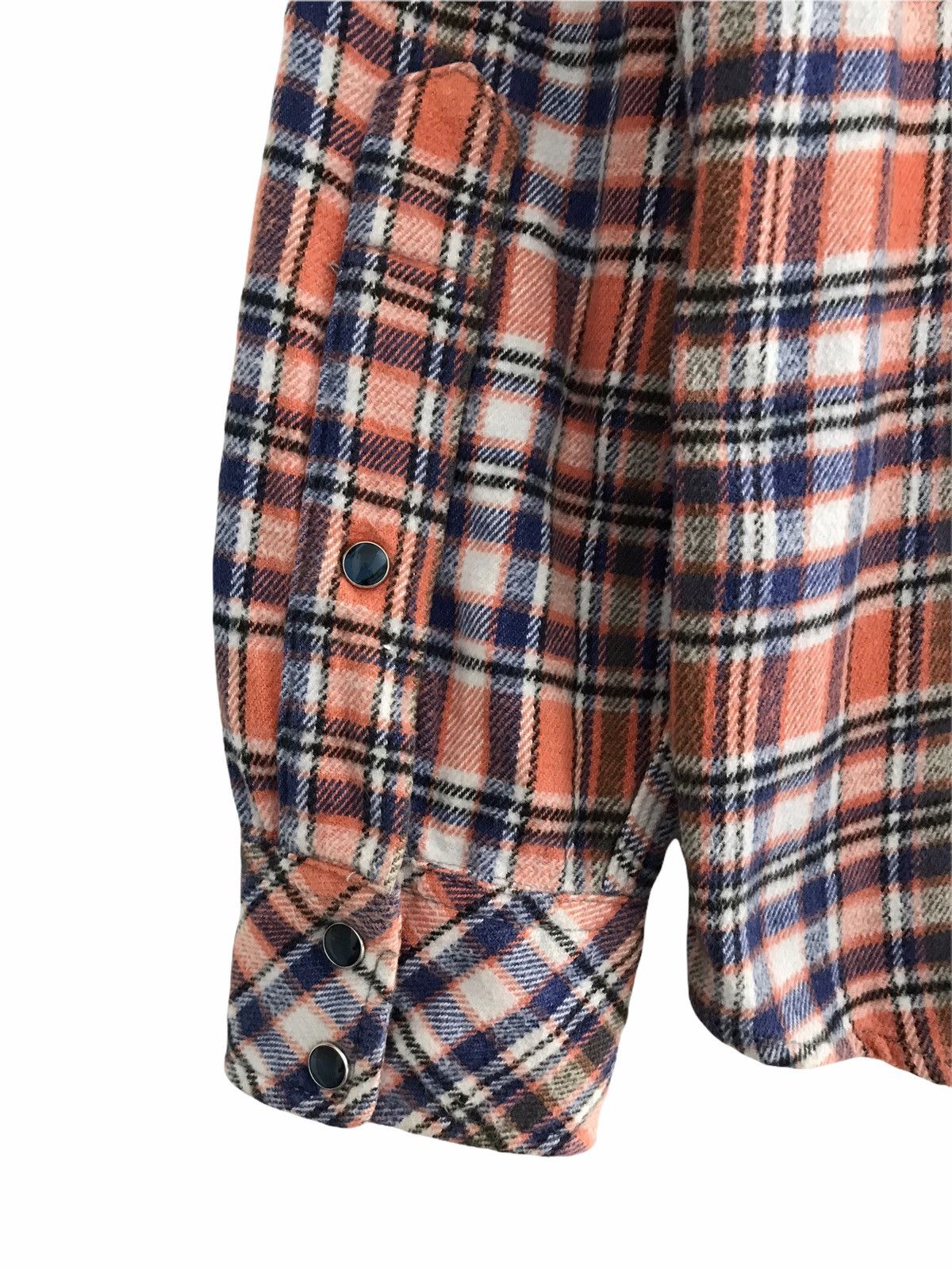 HOLLYWOOD RANCH MARKET HR Market Seilin & Co Multi Pocket Heavy Flannel Shirt Size US M / EU 48-50 / 2 - 12 Thumbnail