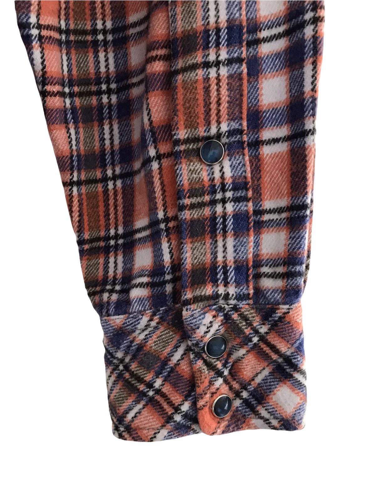 HOLLYWOOD RANCH MARKET HR Market Seilin & Co Multi Pocket Heavy Flannel Shirt Size US M / EU 48-50 / 2 - 13 Thumbnail
