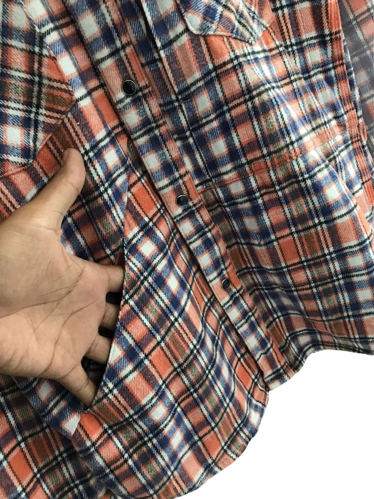 HOLLYWOOD RANCH MARKET HR Market Seilin & Co Multi Pocket Heavy Flannel Shirt Size US M / EU 48-50 / 2 - 8 Thumbnail