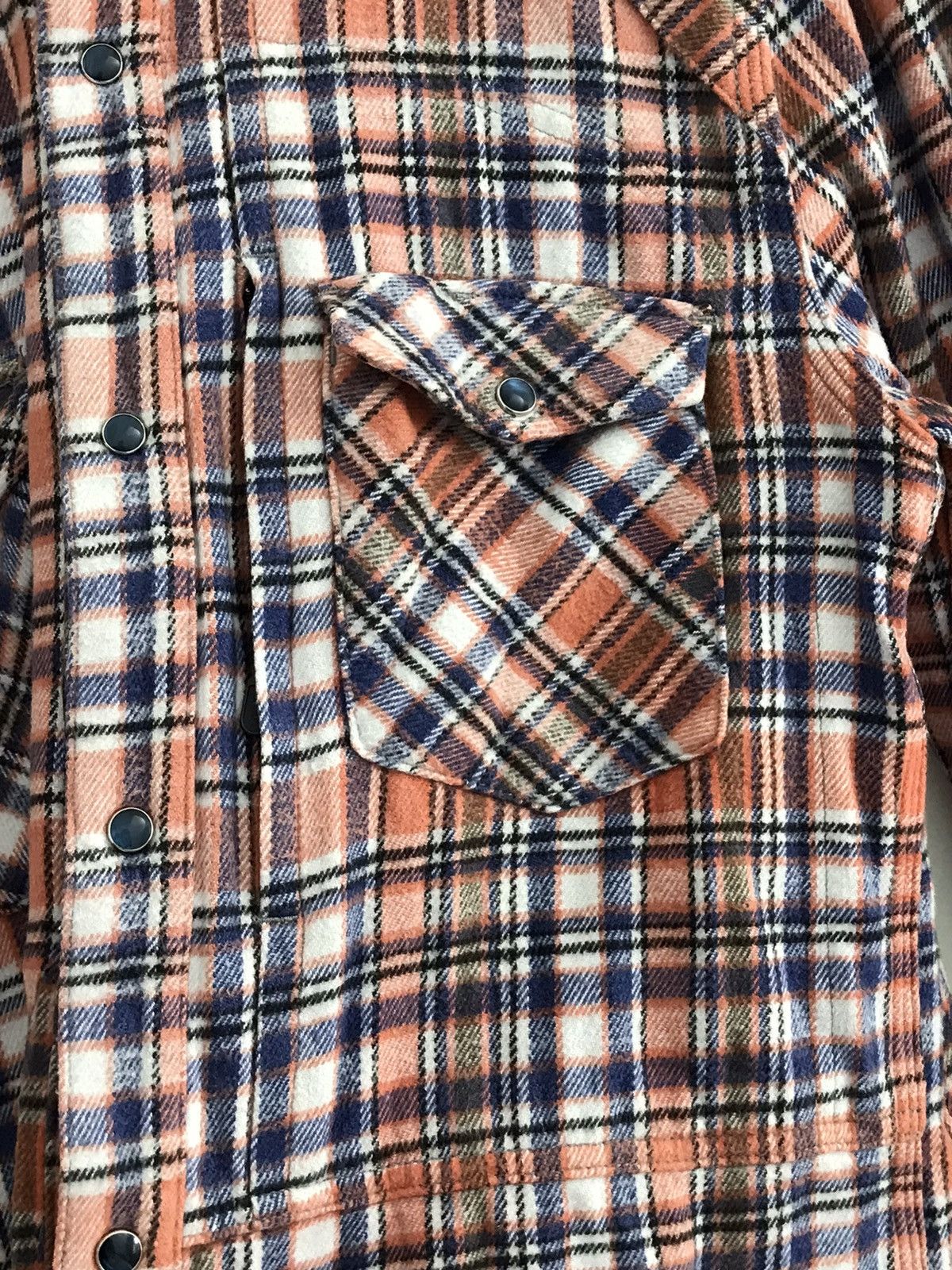 HOLLYWOOD RANCH MARKET HR Market Seilin & Co Multi Pocket Heavy Flannel Shirt Size US M / EU 48-50 / 2 - 6 Thumbnail