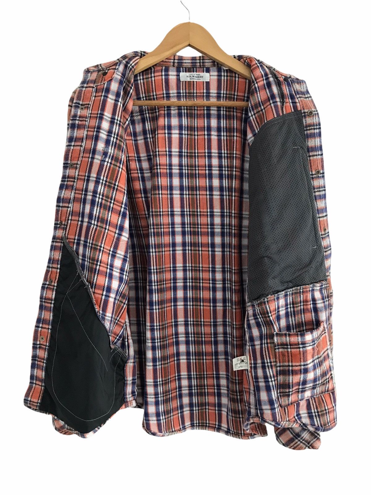 HOLLYWOOD RANCH MARKET HR Market Seilin & Co Multi Pocket Heavy Flannel Shirt Size US M / EU 48-50 / 2 - 14 Thumbnail