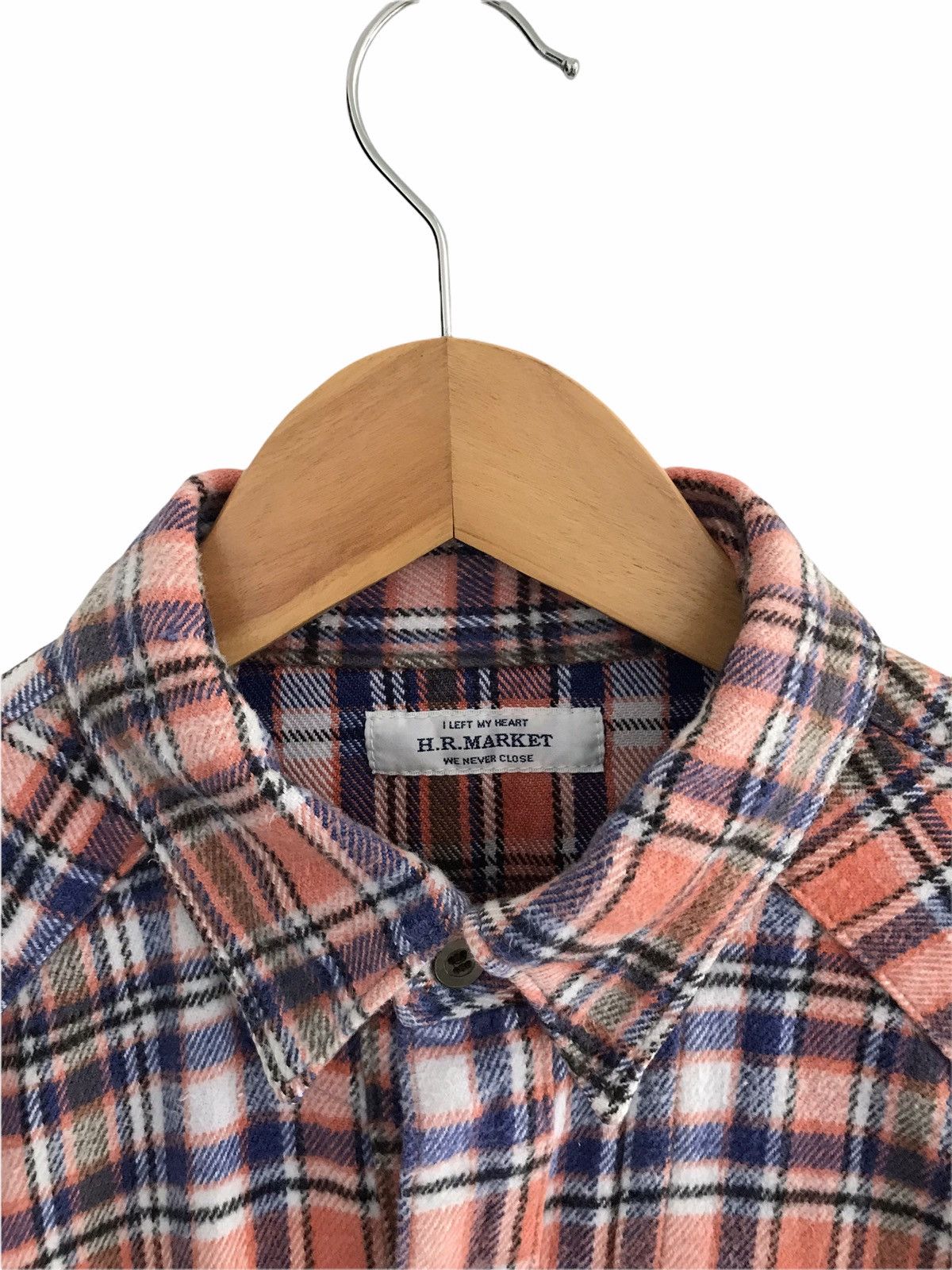 HOLLYWOOD RANCH MARKET HR Market Seilin & Co Multi Pocket Heavy Flannel Shirt Size US M / EU 48-50 / 2 - 9 Thumbnail