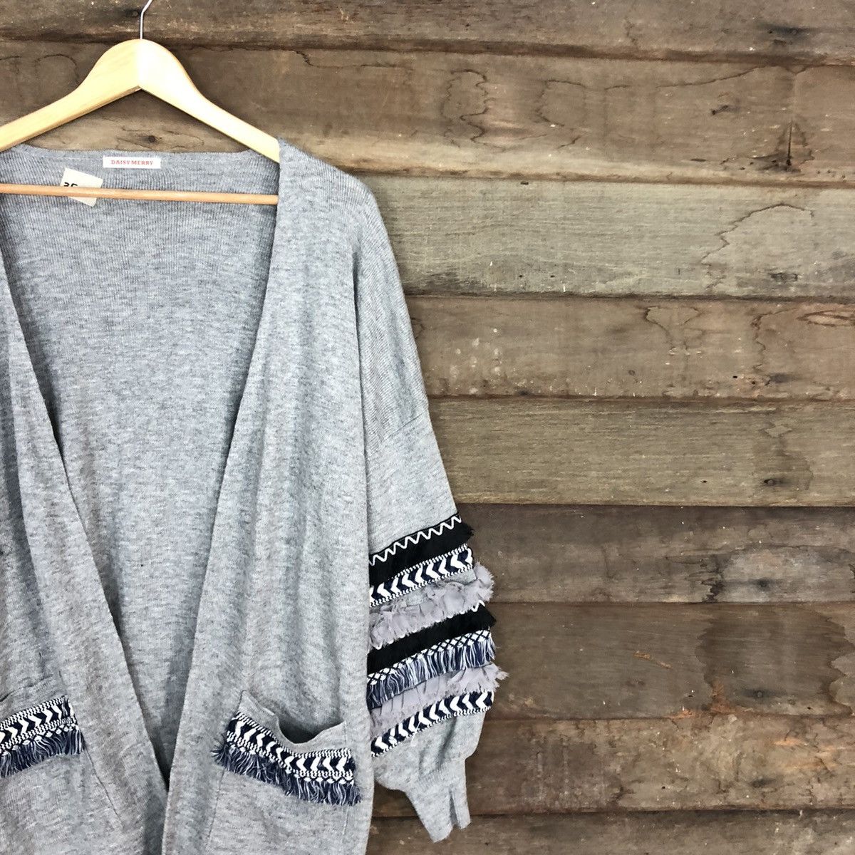 Japanese Brand Daisy Merry Grey Knitwear #3508 Size US M / EU 48-50 / 2 - 5 Thumbnail
