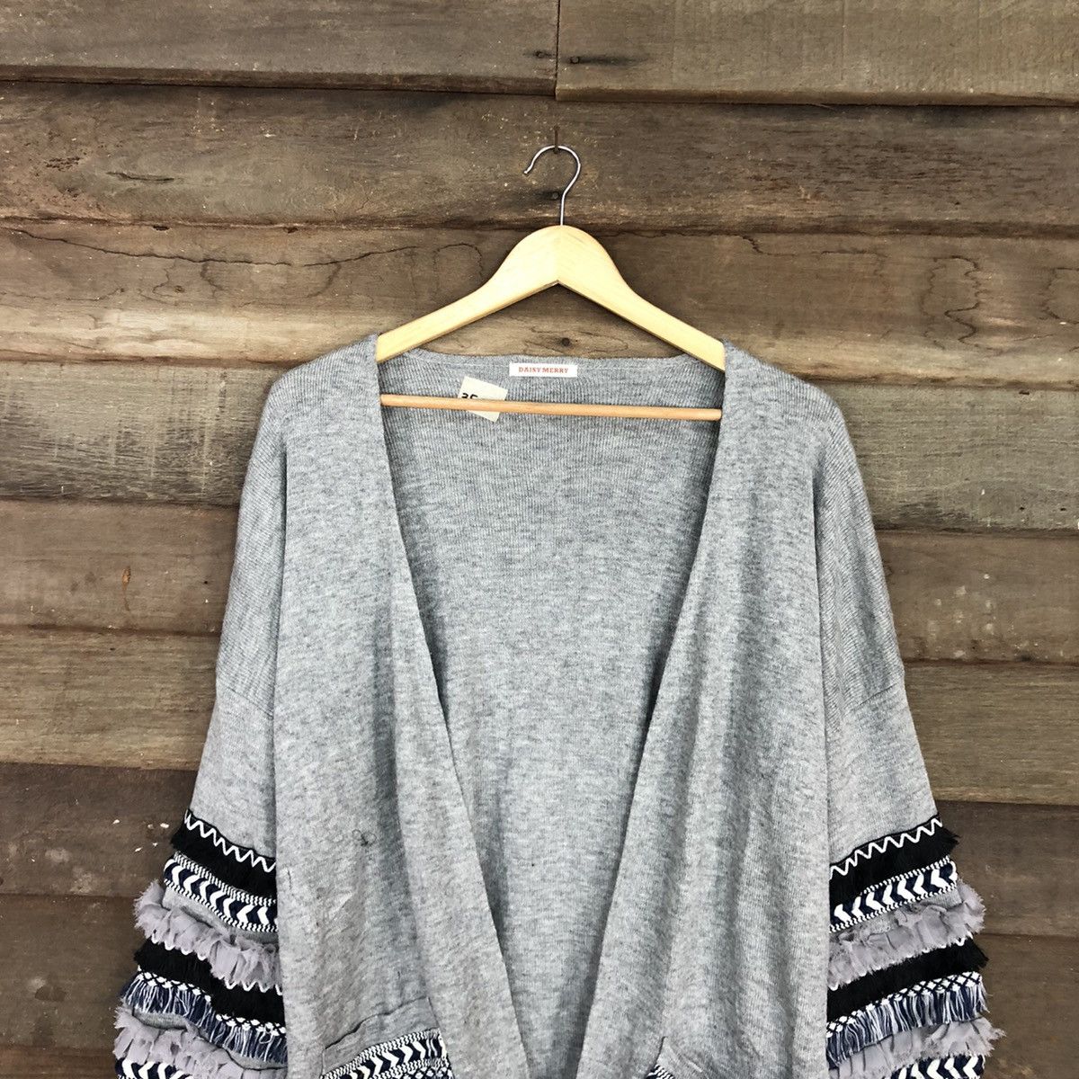 Japanese Brand Daisy Merry Grey Knitwear #3508 Size US M / EU 48-50 / 2 - 2 Thumbnail
