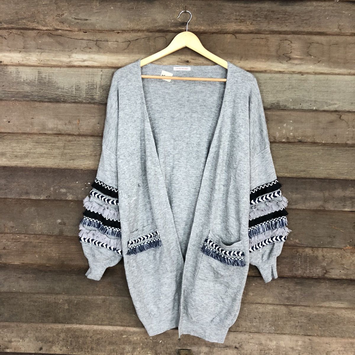 Japanese Brand Daisy Merry Grey Knitwear #3508 Size US M / EU 48-50 / 2 - 3 Thumbnail