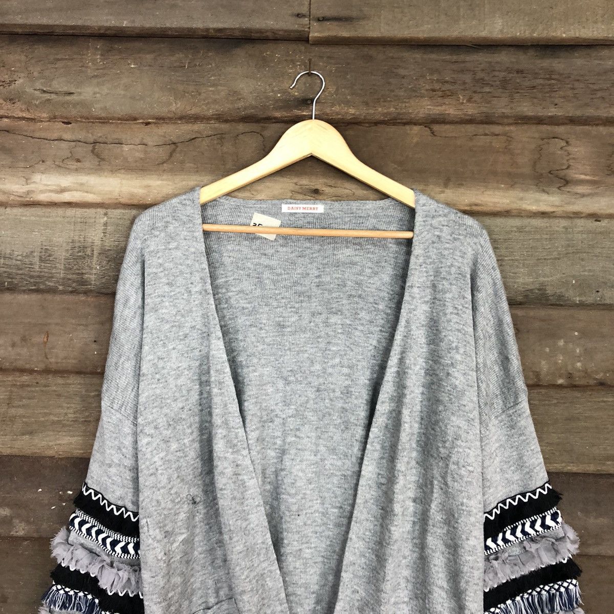 Japanese Brand Daisy Merry Grey Knitwear #3508 Size US M / EU 48-50 / 2 - 9 Thumbnail