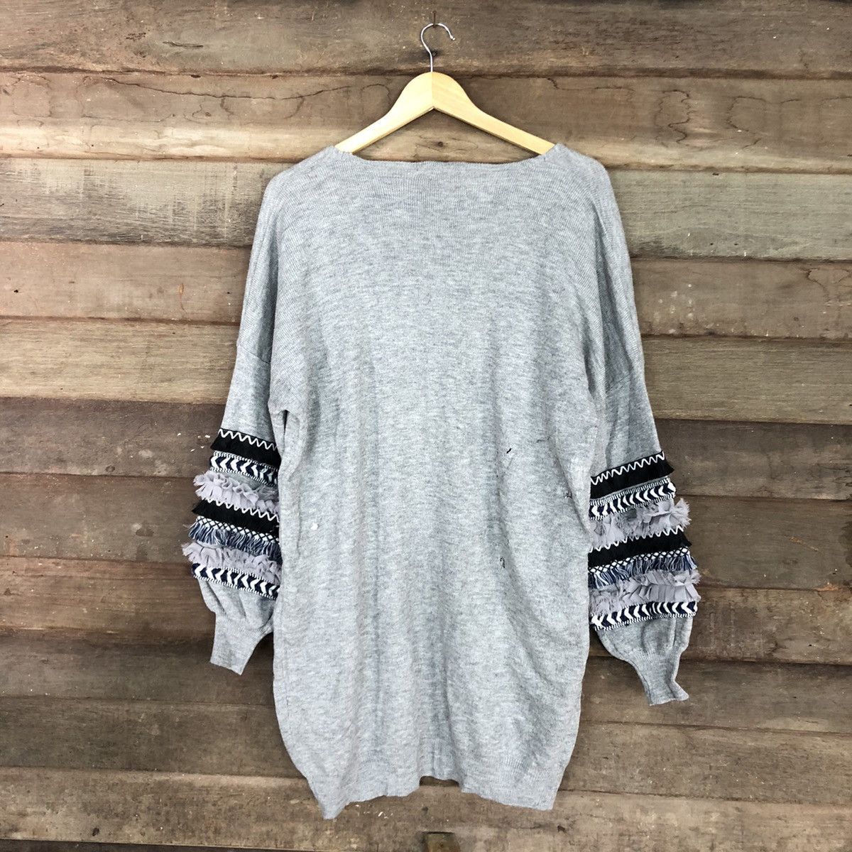 Japanese Brand Daisy Merry Grey Knitwear #3508 Size US M / EU 48-50 / 2 - 12 Thumbnail