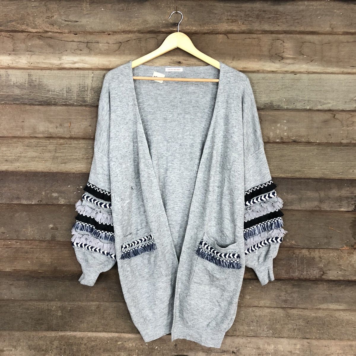 image of Cardigan Daisy Merry Grey Knitwear 3508, Men's (Size Medium)