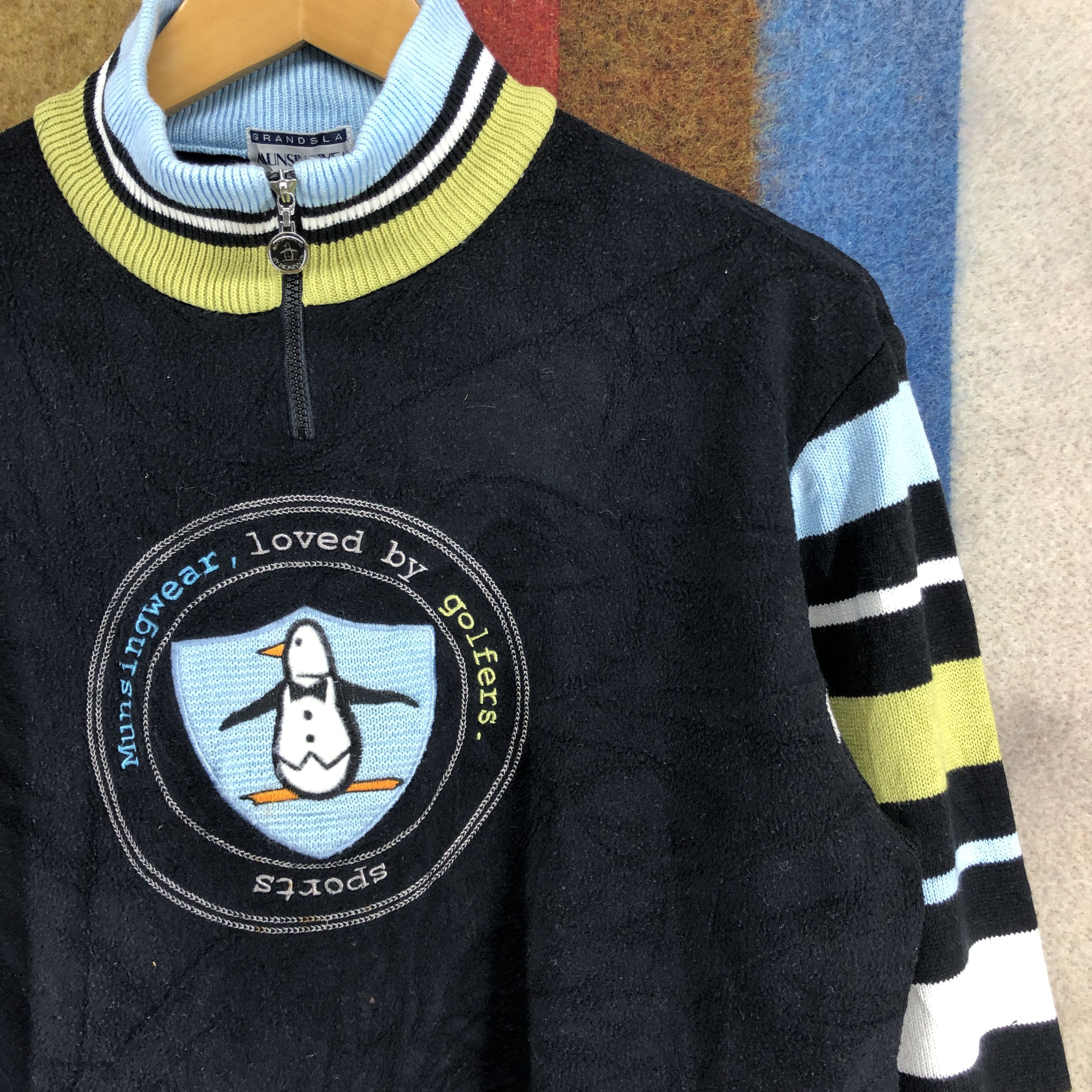 Grand Slam MUNSINGWEAR SPORTS GOLFERS Stripe Fleece #0132/G Size M / US 6-8 / IT 42-44 - 2 Thumbnail