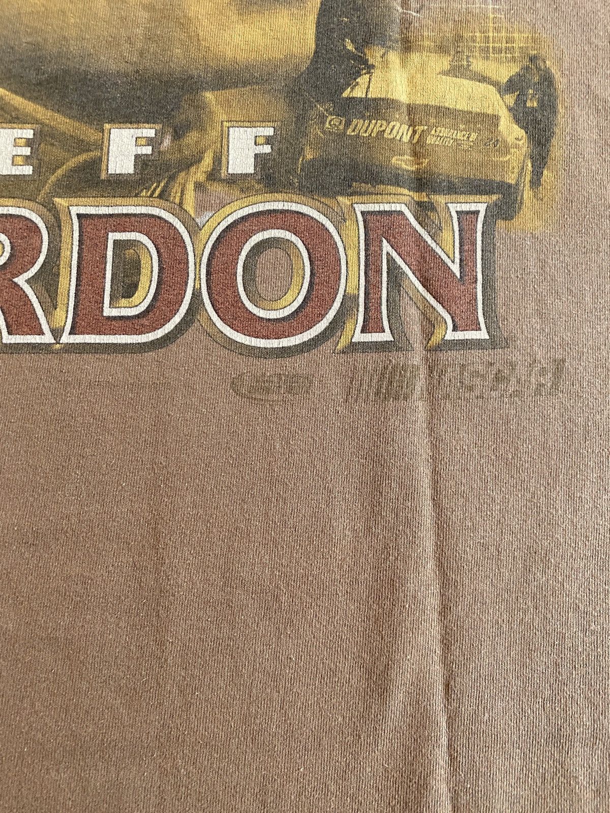 Chase Authentics × NASCAR × Vintage Vintage 90’s Jeff Gordon Distressed Double Sided Tee Size US XXL / EU 58 / 5 - 16 Thumbnail