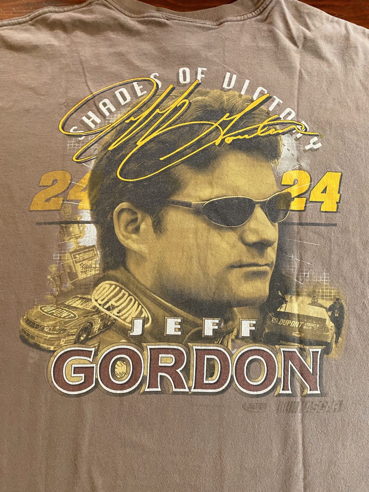 Chase Authentics × NASCAR × Vintage Vintage 90’s Jeff Gordon Distressed Double Sided Tee Size US XXL / EU 58 / 5 - 12 Thumbnail