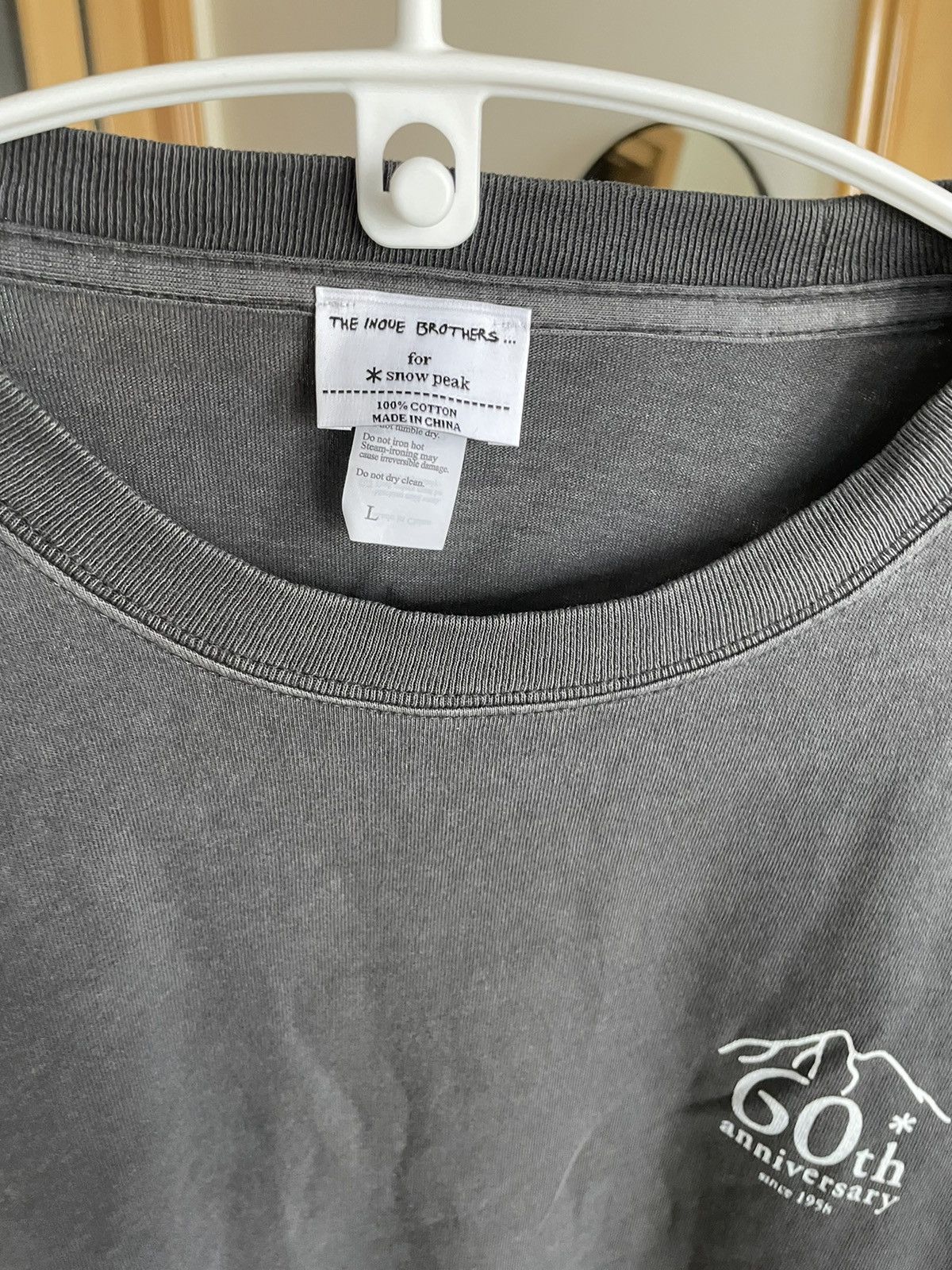Snow Peak Snow peak 60th years anniversary tee washed balck Size US L / EU 52-54 / 3 - 5 Thumbnail