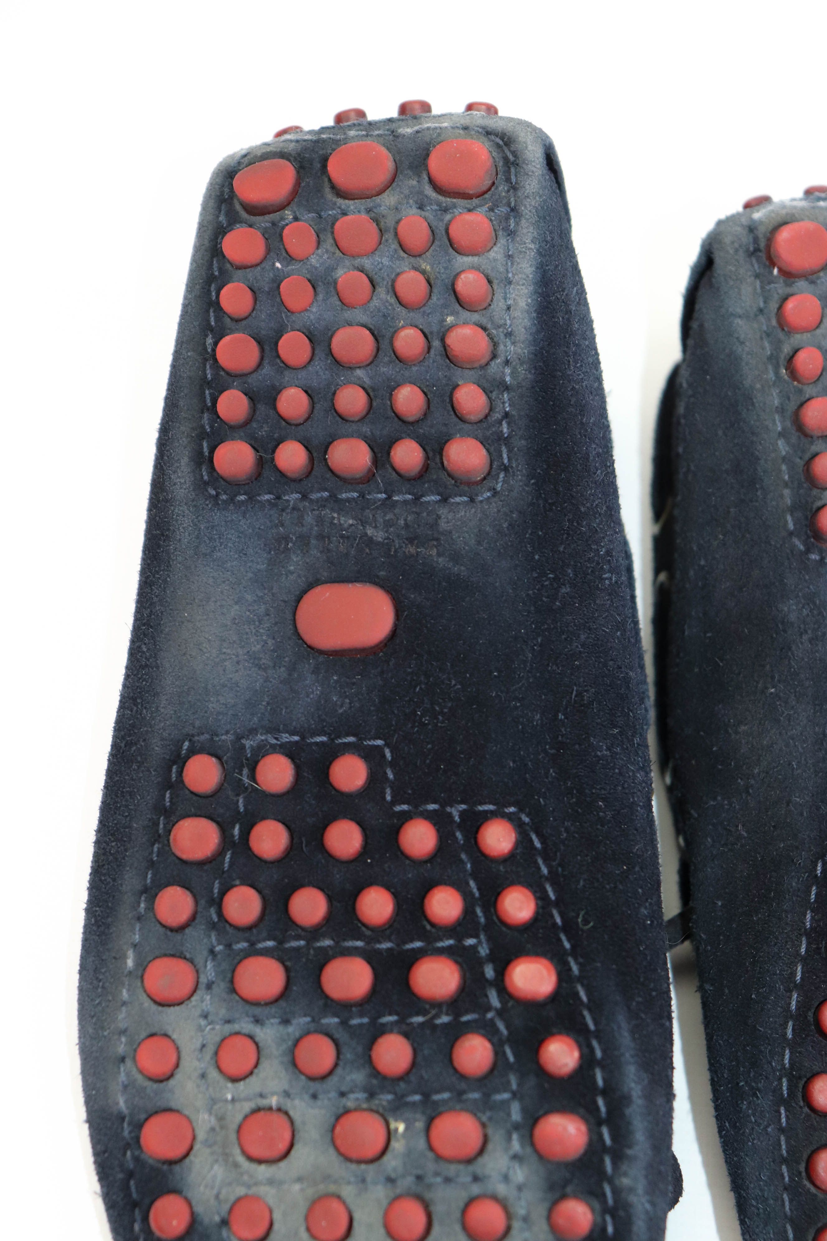 Brunello Cucinelli Brunello Cucinelli Navy Blue Suede Driving Loafers Shoes Size US 8 / EU 41 - 11 Thumbnail