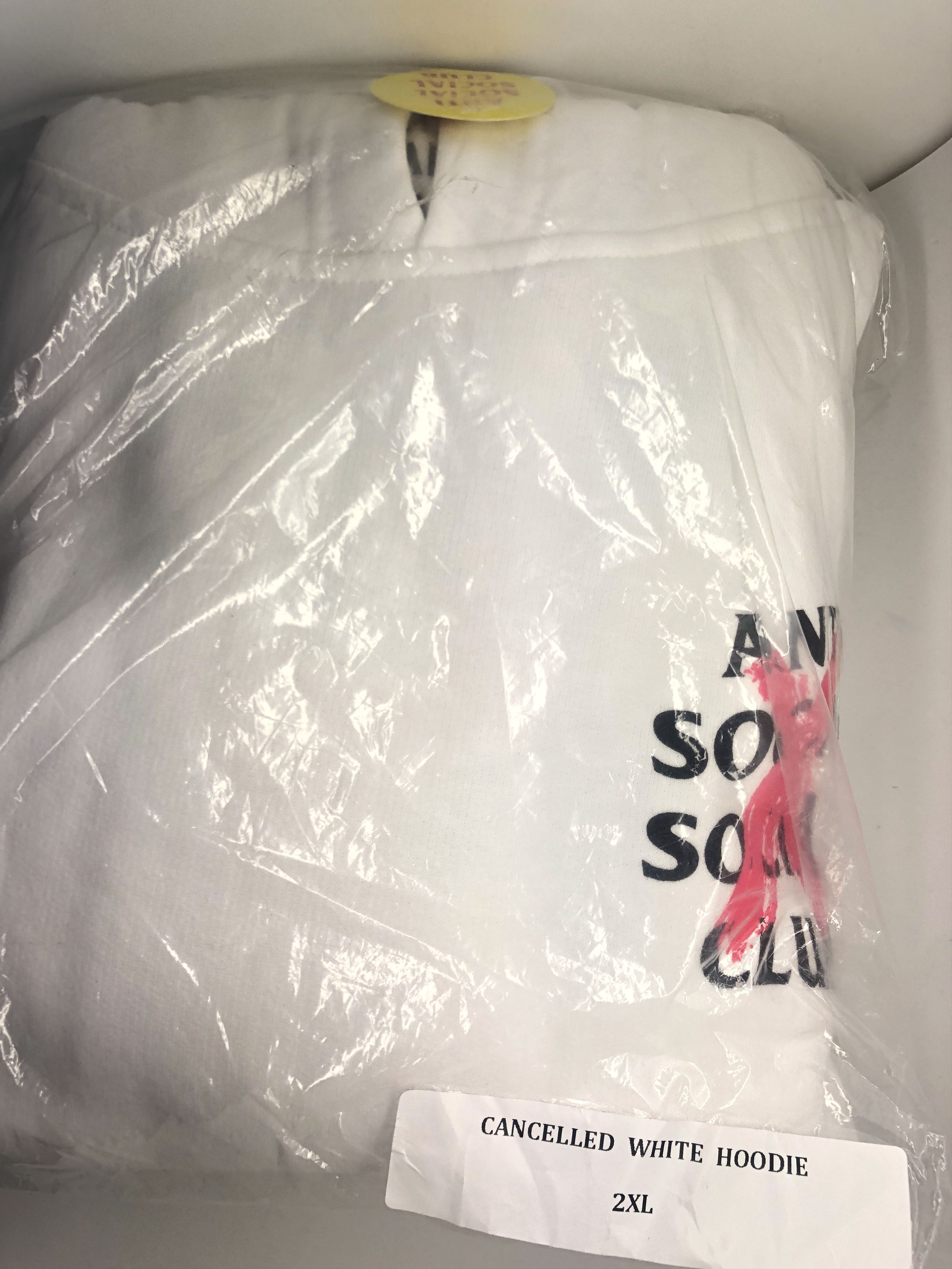 Anti Social Social Club DS Black ASSC red Cross Cancelled White Hoodie BAPE KITH FTP Size US XXL / EU 58 / 5 - 3 Thumbnail
