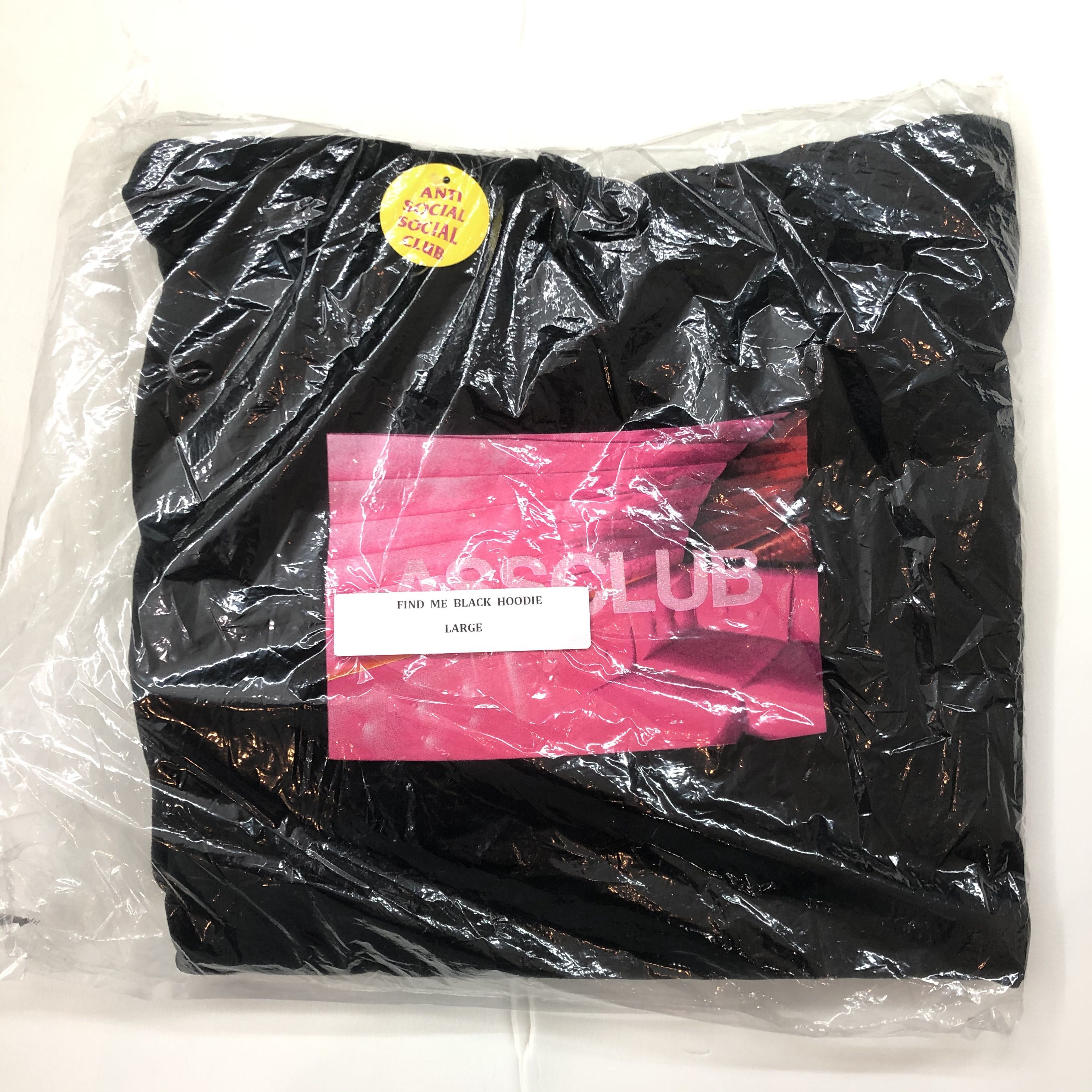 Anti Social Social Club DS Pink ASSC Sofa Logo Find me Black Hoodie BAPE KITH KAWS Size US L / EU 52-54 / 3 - 3 Thumbnail