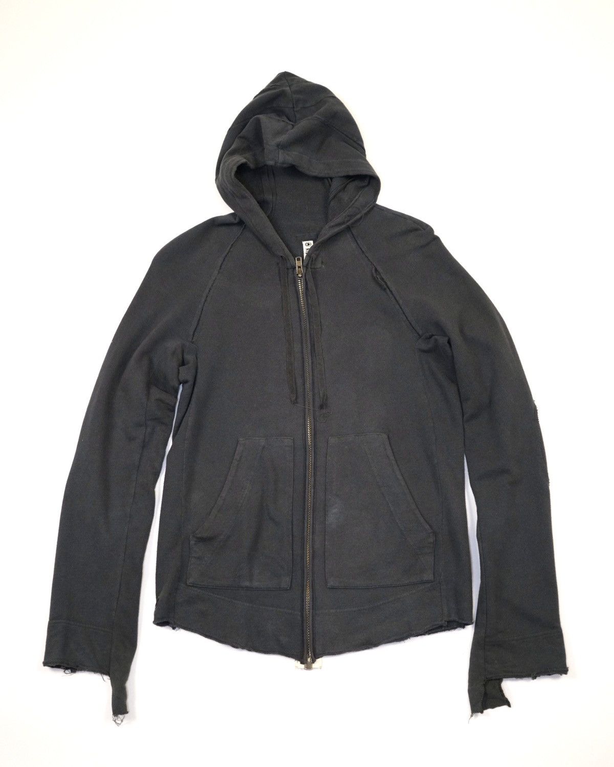 Nice Collective Full Zip Deconstructed Hoodie with Grommet Hardware Size US S / EU 44-46 / 1 - 1 Thumbnail