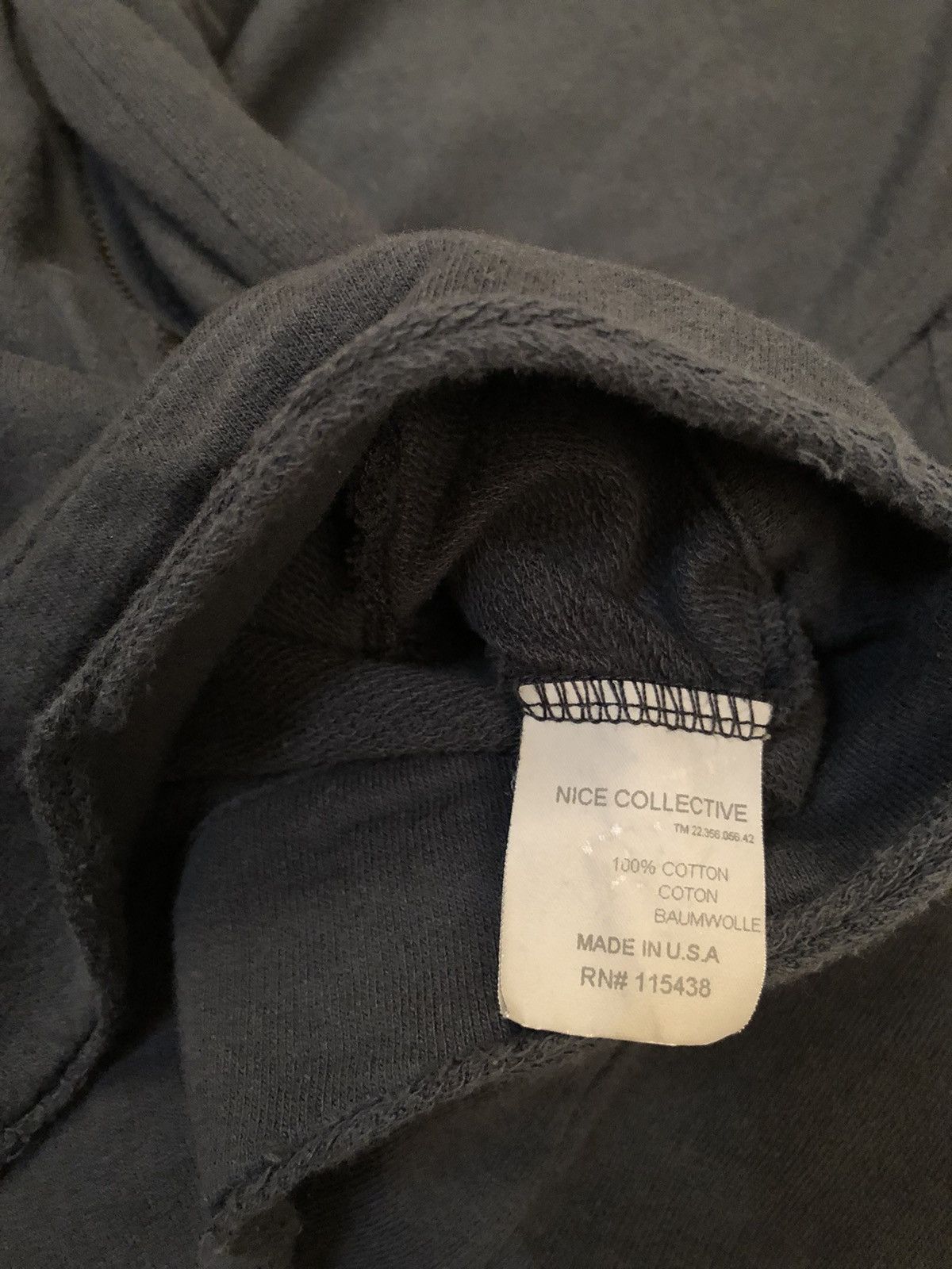 Nice Collective Full Zip Deconstructed Hoodie with Grommet Hardware Size US S / EU 44-46 / 1 - 9 Thumbnail