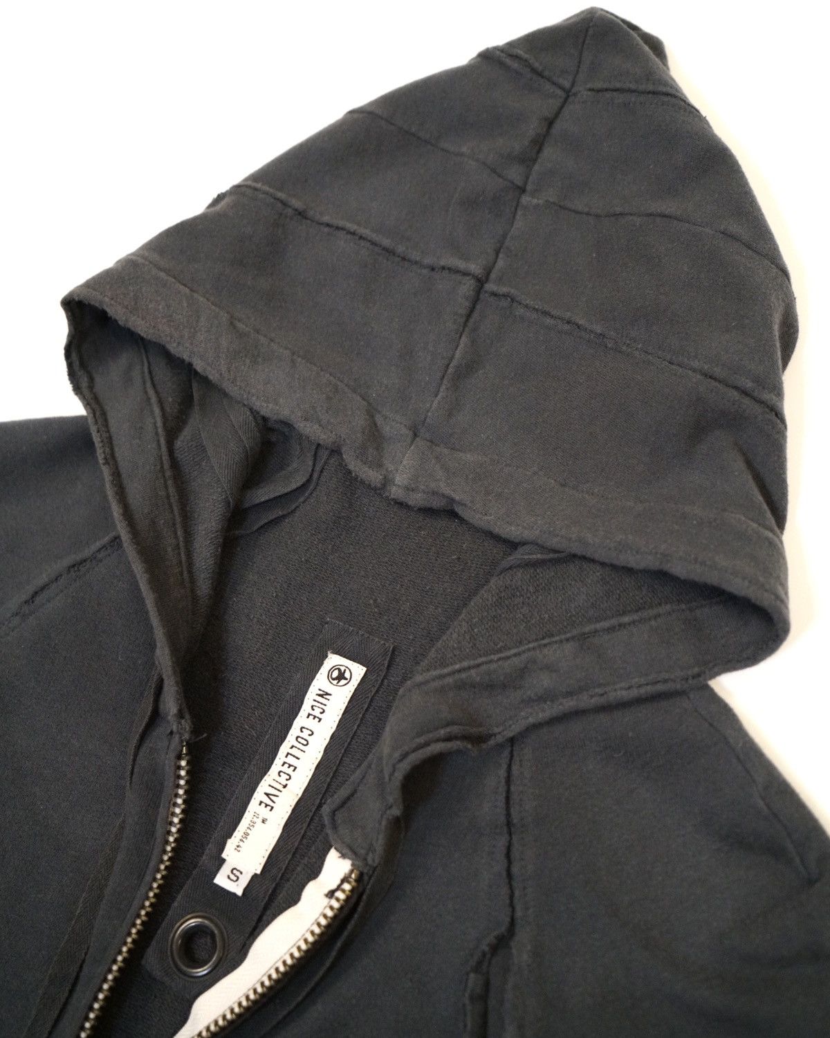 Nice Collective Full Zip Deconstructed Hoodie with Grommet Hardware Size US S / EU 44-46 / 1 - 3 Thumbnail