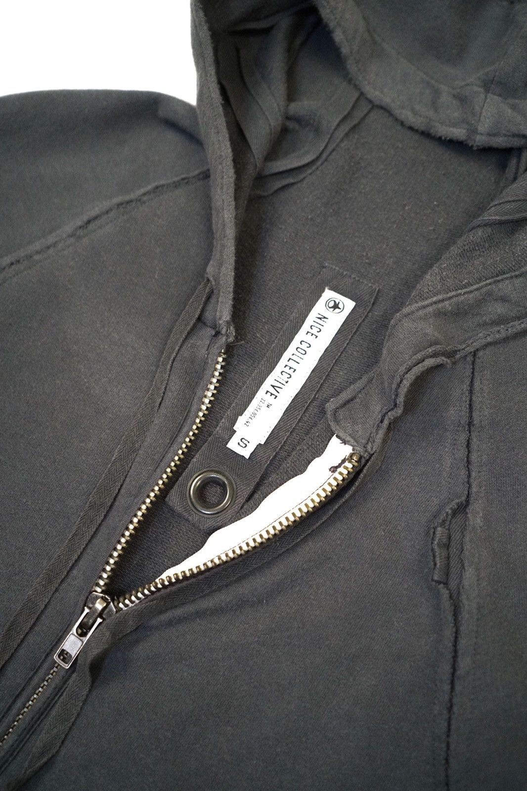 Nice Collective Full Zip Deconstructed Hoodie with Grommet Hardware Size US S / EU 44-46 / 1 - 4 Thumbnail