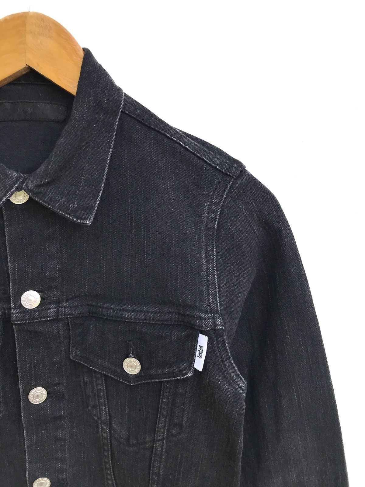 Beams Plus × Japanese Brand Beams X Vaporize Japan Distressed Black Denim Trucker Size US S / EU 44-46 / 1 - 3 Thumbnail