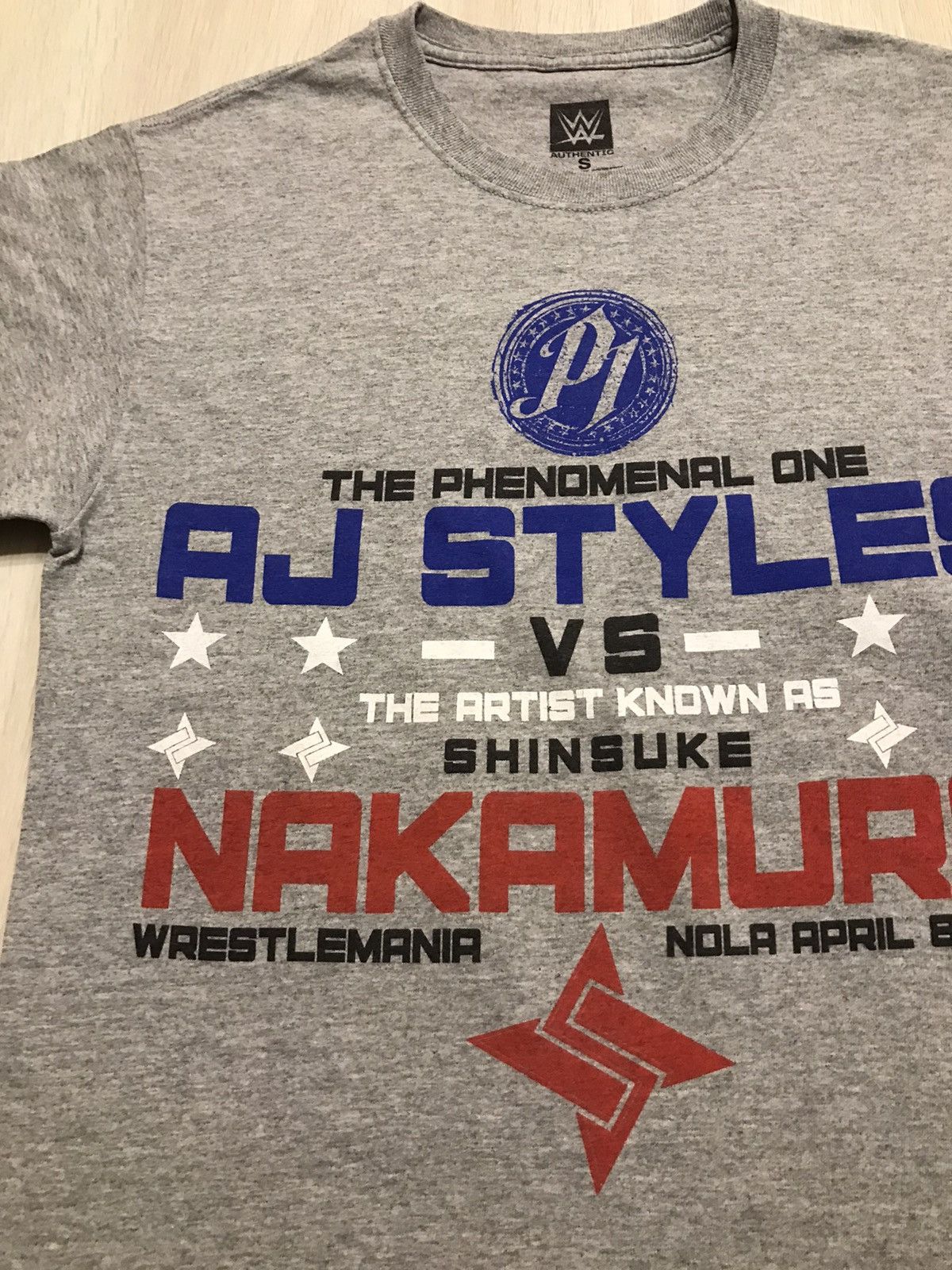 WWE WWE Wrestlemania 2018 Official match AJ x Nakamura Size US S / EU 44-46 / 1 - 2 Thumbnail
